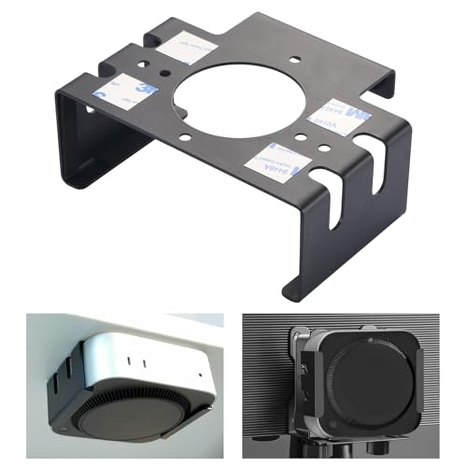 All Metal Mac mini M4 Stand- Secure Under Desk Mount for 2024 Mac mini M4/M4 ...