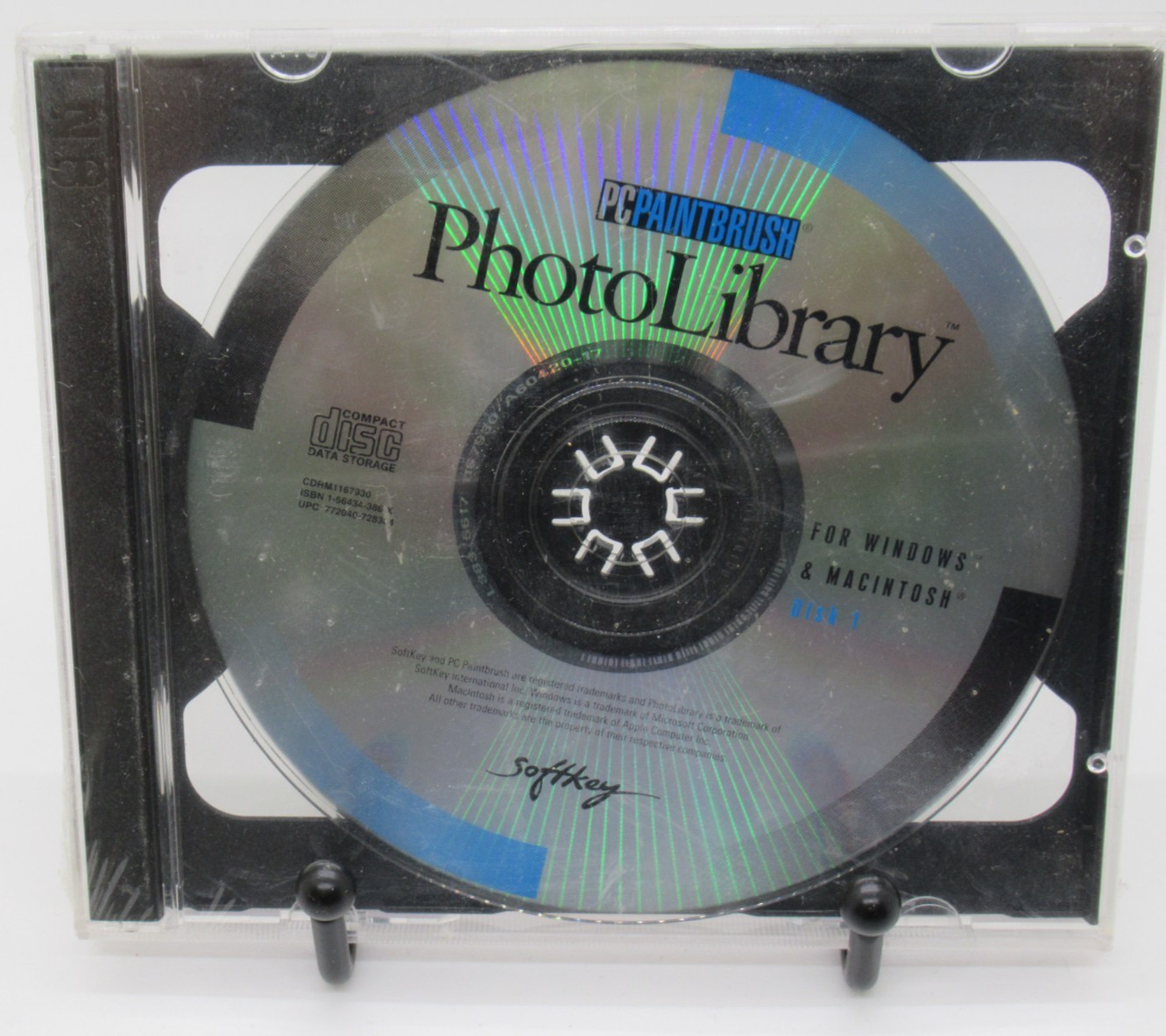 PC PAINTBRUSH: PHOTO LIBRARY 2-DISC PC CD-ROM SET FOR WINDOWS/MAC, SOFTKEY