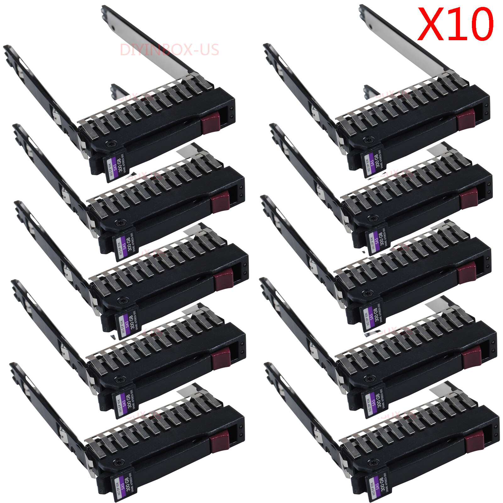 Lot of 10 HP PROLIANT ML DL MS P Server 2.5" SAS/SATA HDD Tray 371589-002,500223