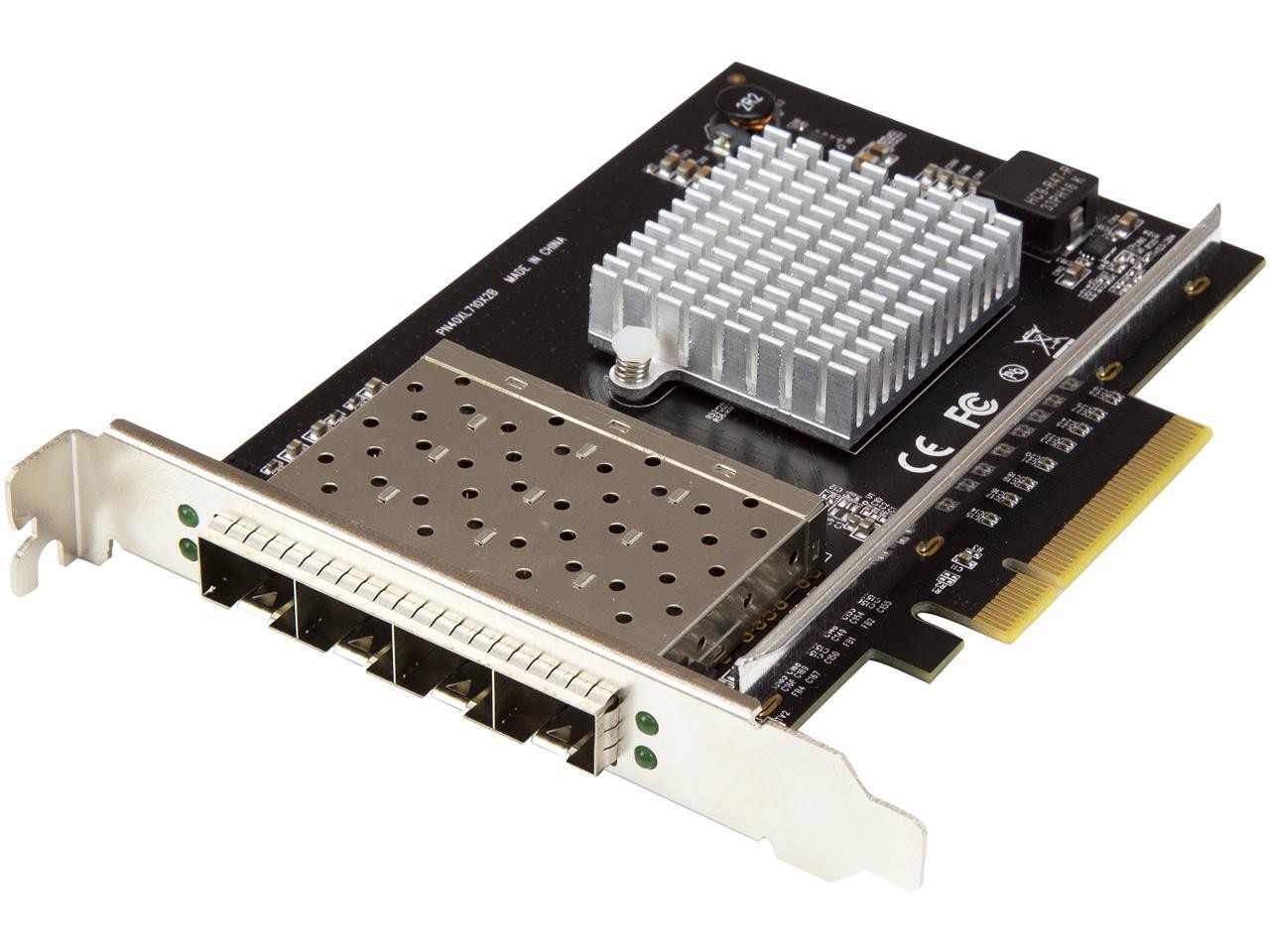 StarTech PEX10GSFP4I StarTech.com SFP+ Server Network Card - 4 Port Nic Card - I