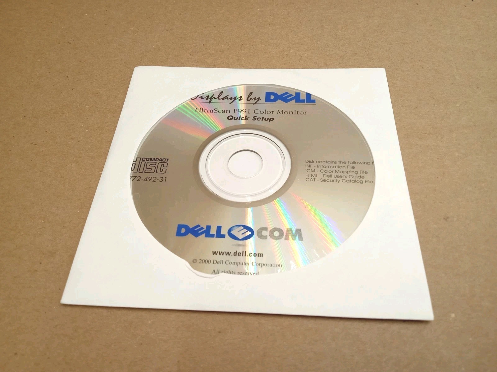 CD Drivers - Dell Sony Trinitron UltraScan P991 Screen CRT Monitor Retro Gaming
