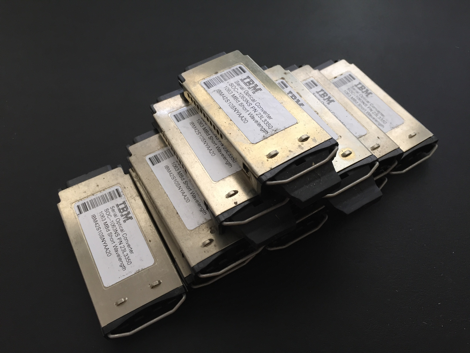 LOT OF 11 IBM SERIAL OPTICAL CONVERTER P/N 23L3350 23L3337