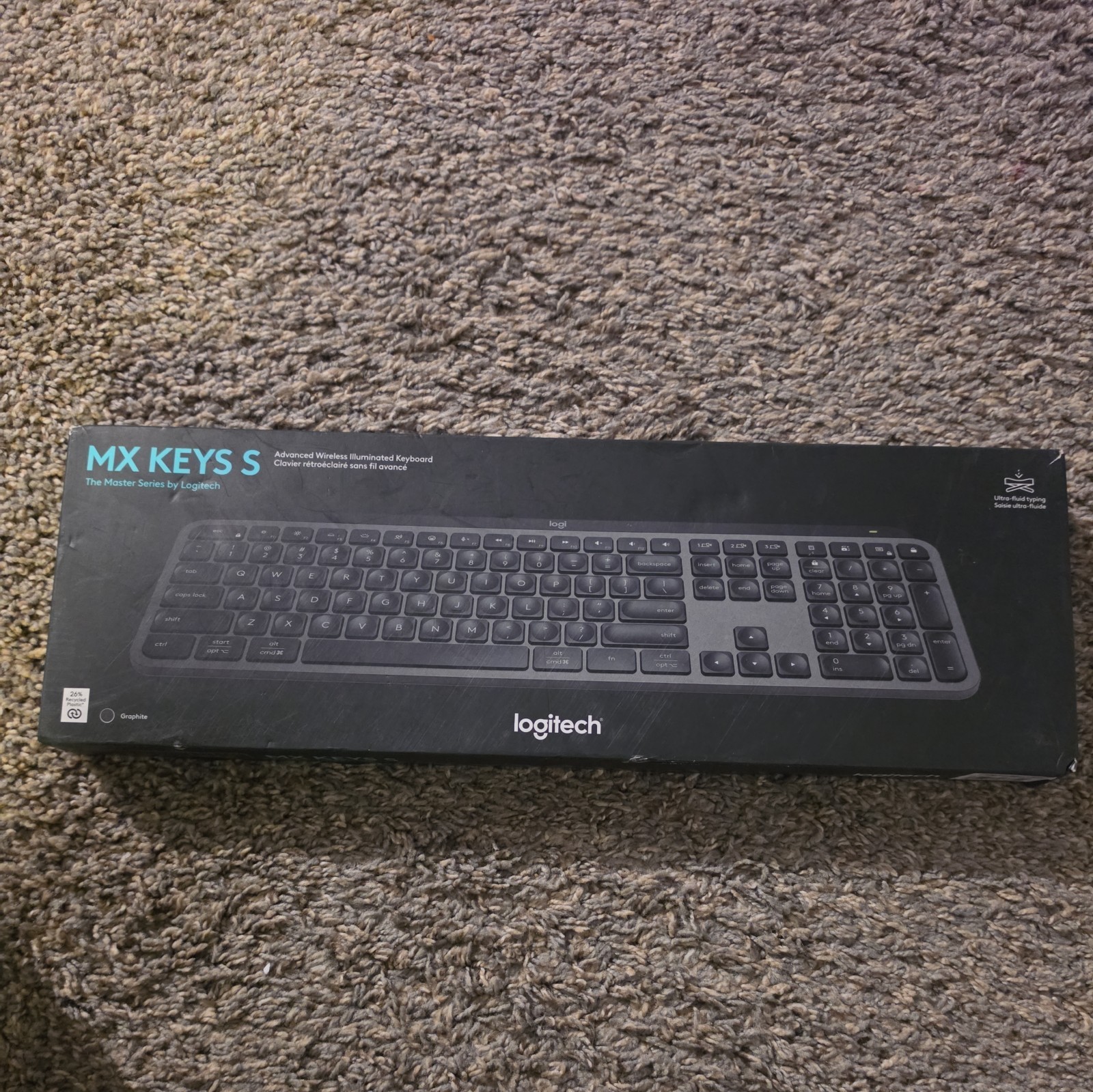 Logitech MX Keys S Wireless Bluetooth Premium Keyboard Black