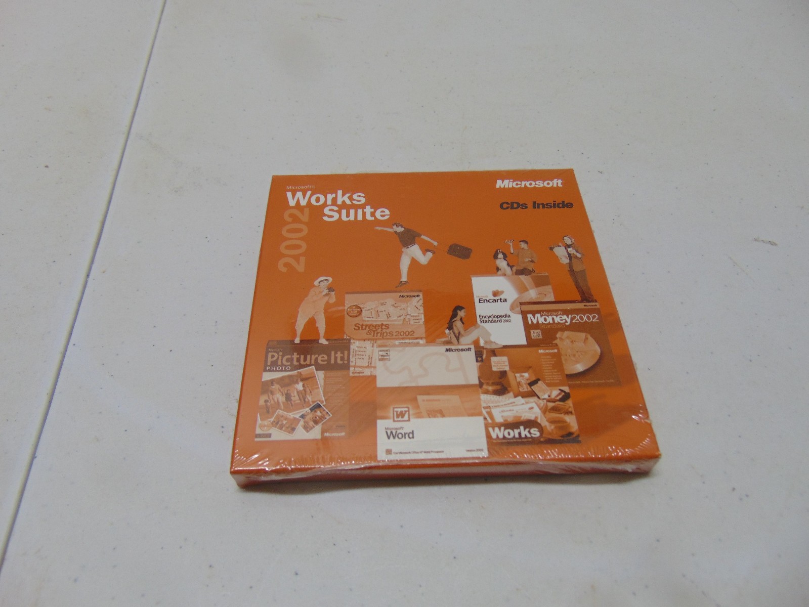 Microsoft Works Suite 2002 software CDs, Factory Sealed