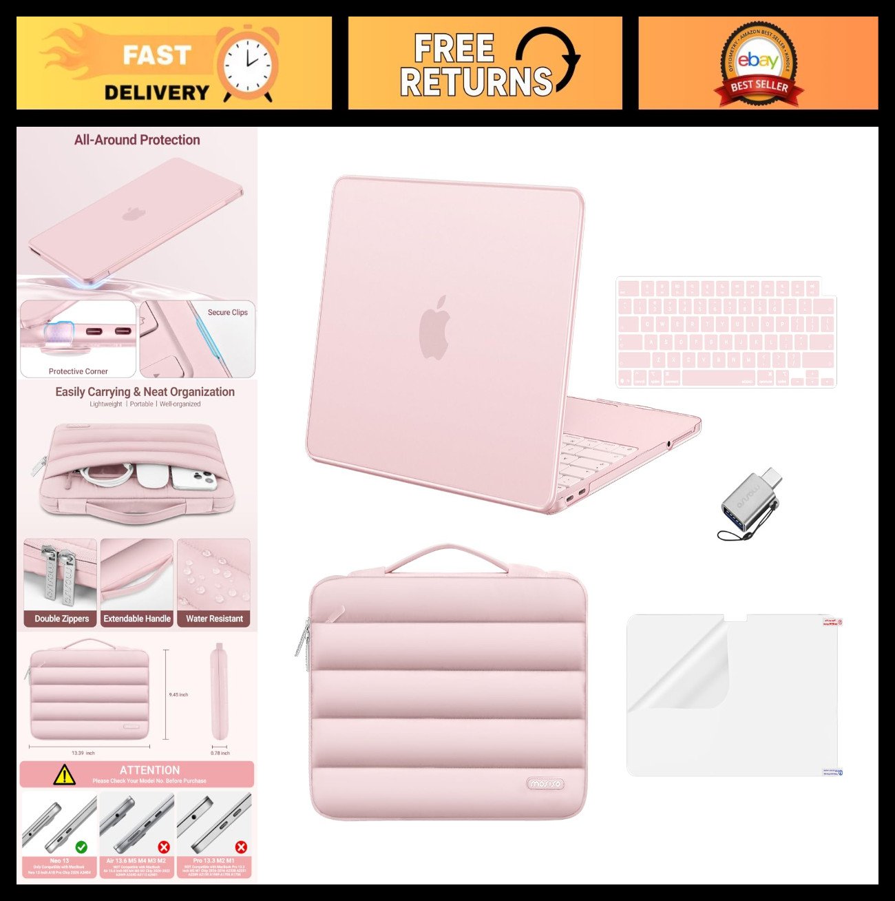 Compatible with MacBook Neo Case 13 inch 2026 A3404 A18 Pro Chip