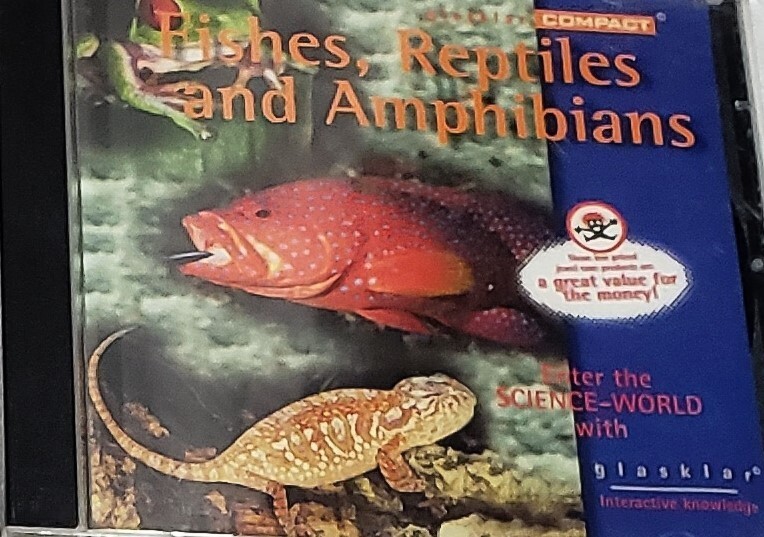 Glasklar Interactive Knowledge FISH REPTILES AMPHIBIANS PC CD-ROM