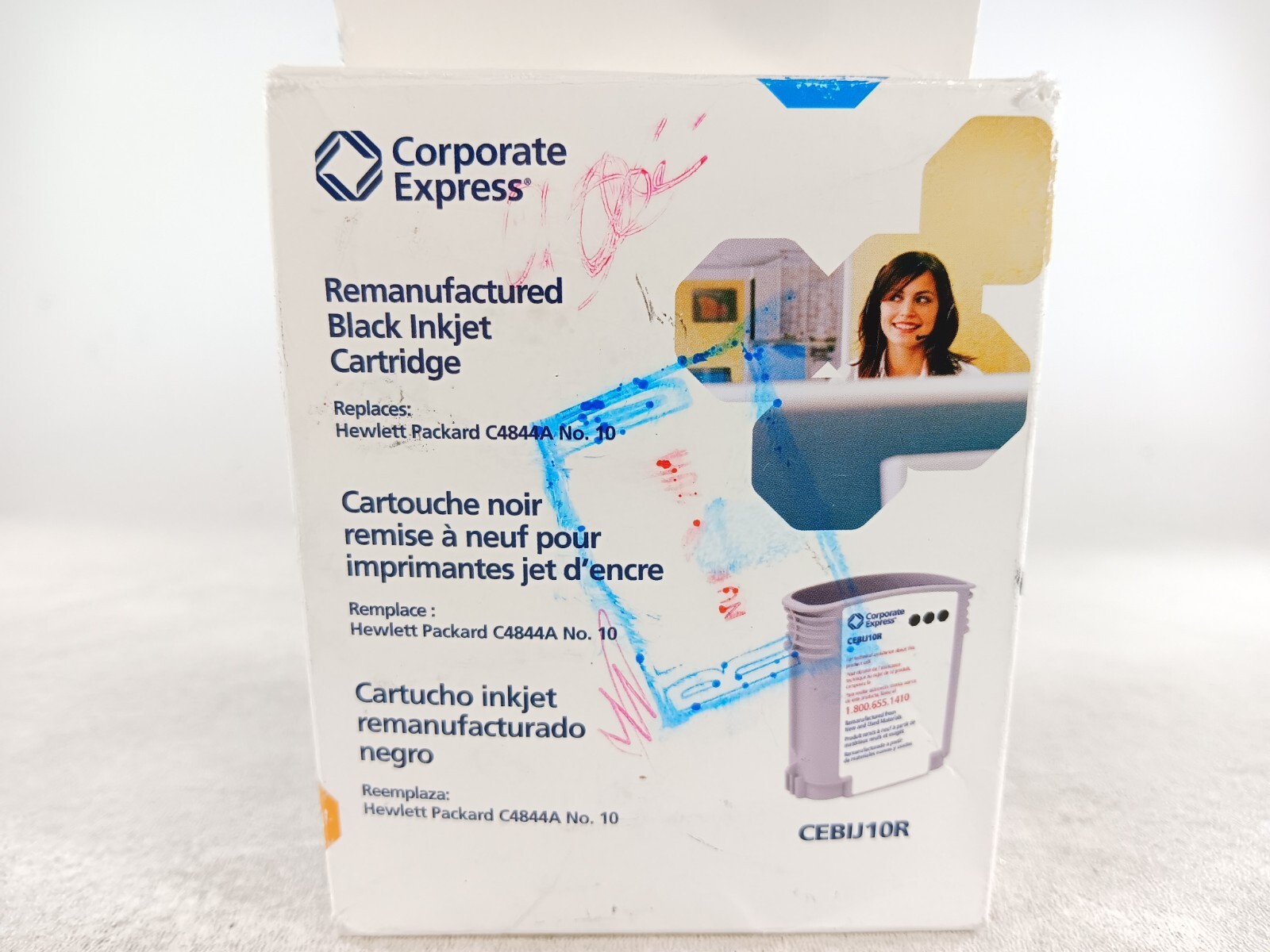 Corporate Express HP C4844A Black Ink Cartridge CEBIJ10R