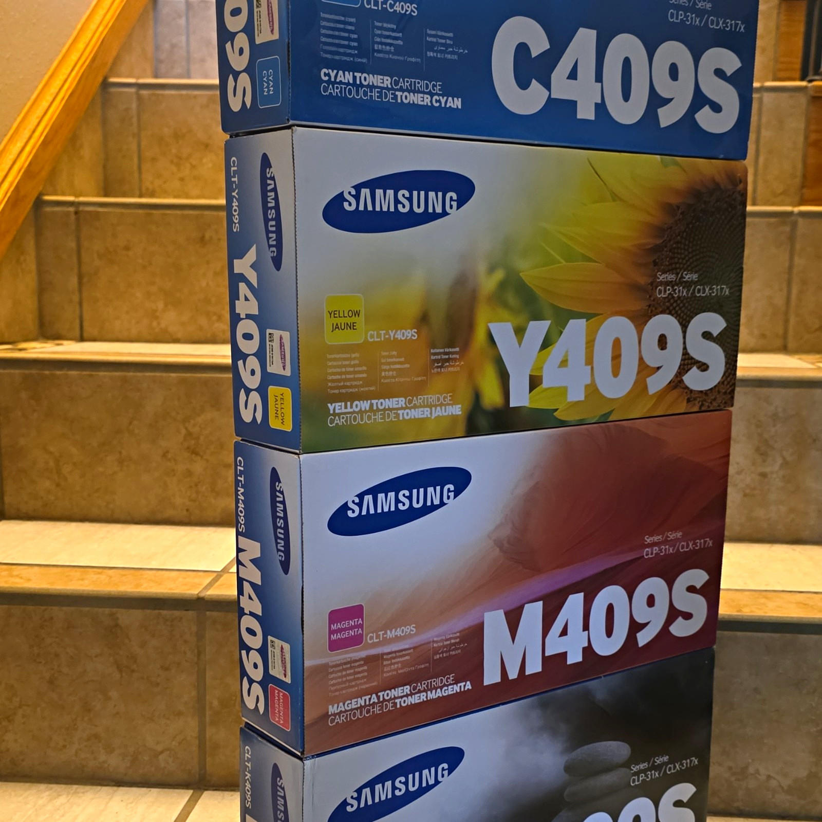 Samsung Genuine CLT-409S Toner Set C/Y/M/K for CLP-31x CLX-317x