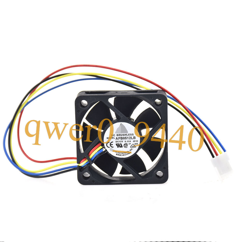 Cooling Fan AFB0512LB Mute for Delta Computer Chassis Cooler 0.11A 4pin 50*15mm