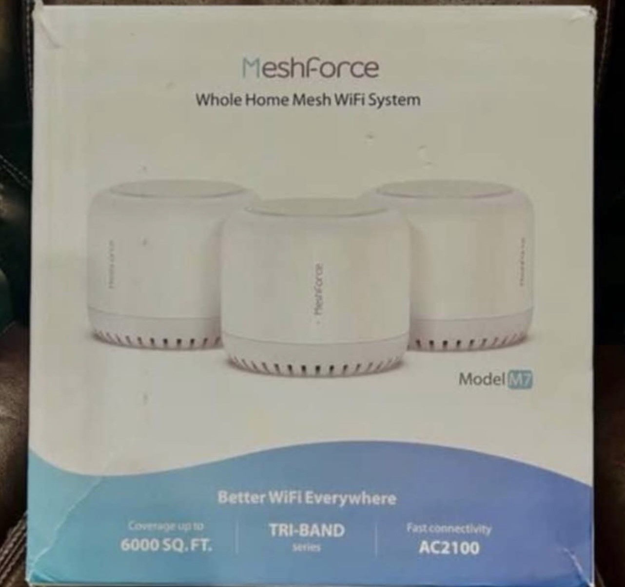 Meshforce M7 Tri-Band Whole Home Mesh Wi-Fi System - Pack of 3, White