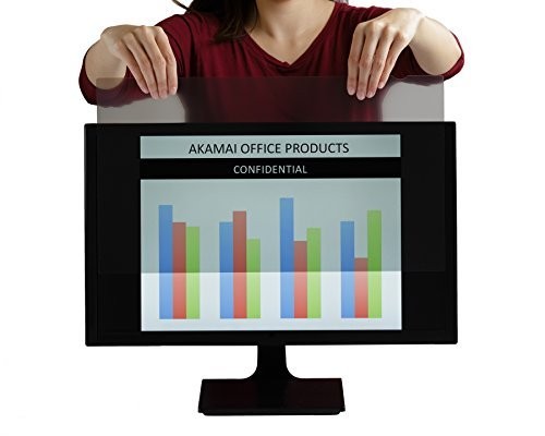 24 inch Computer Privacy Screen (16:9) - Black Security Shield - Desktop -