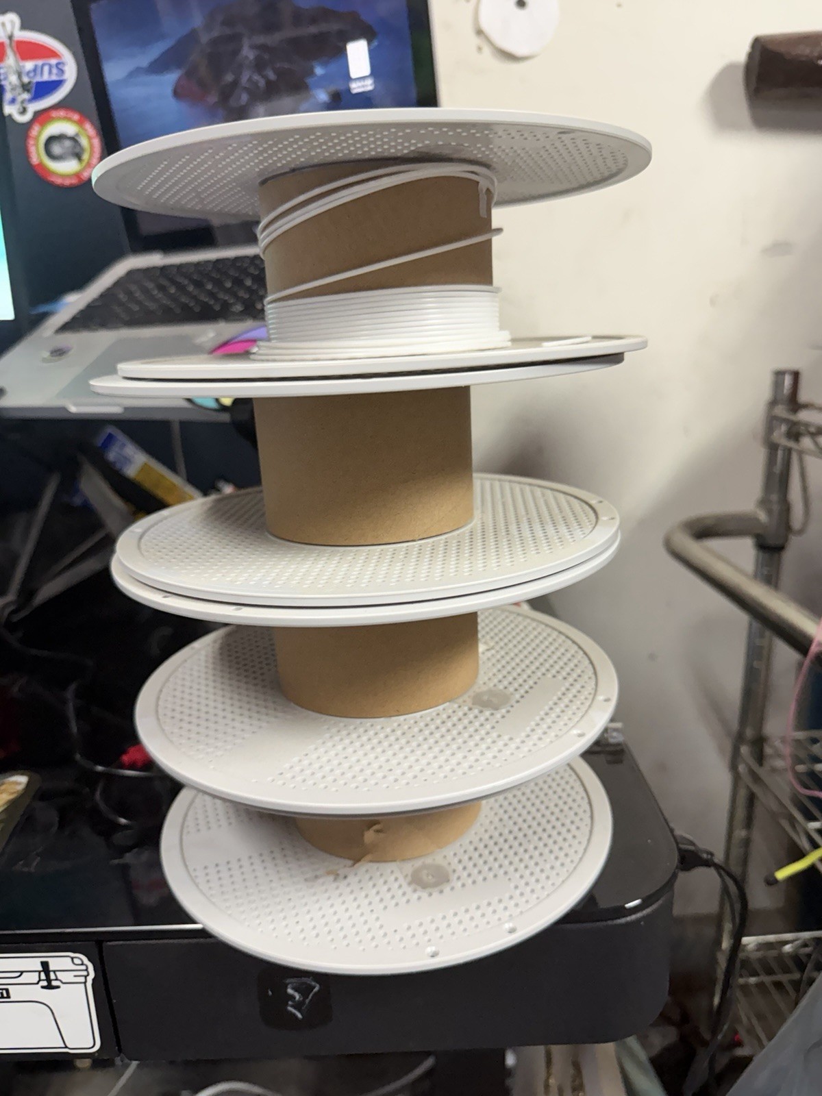 Qty4 Used Empty Bambu Lab Reusable Filament Spools