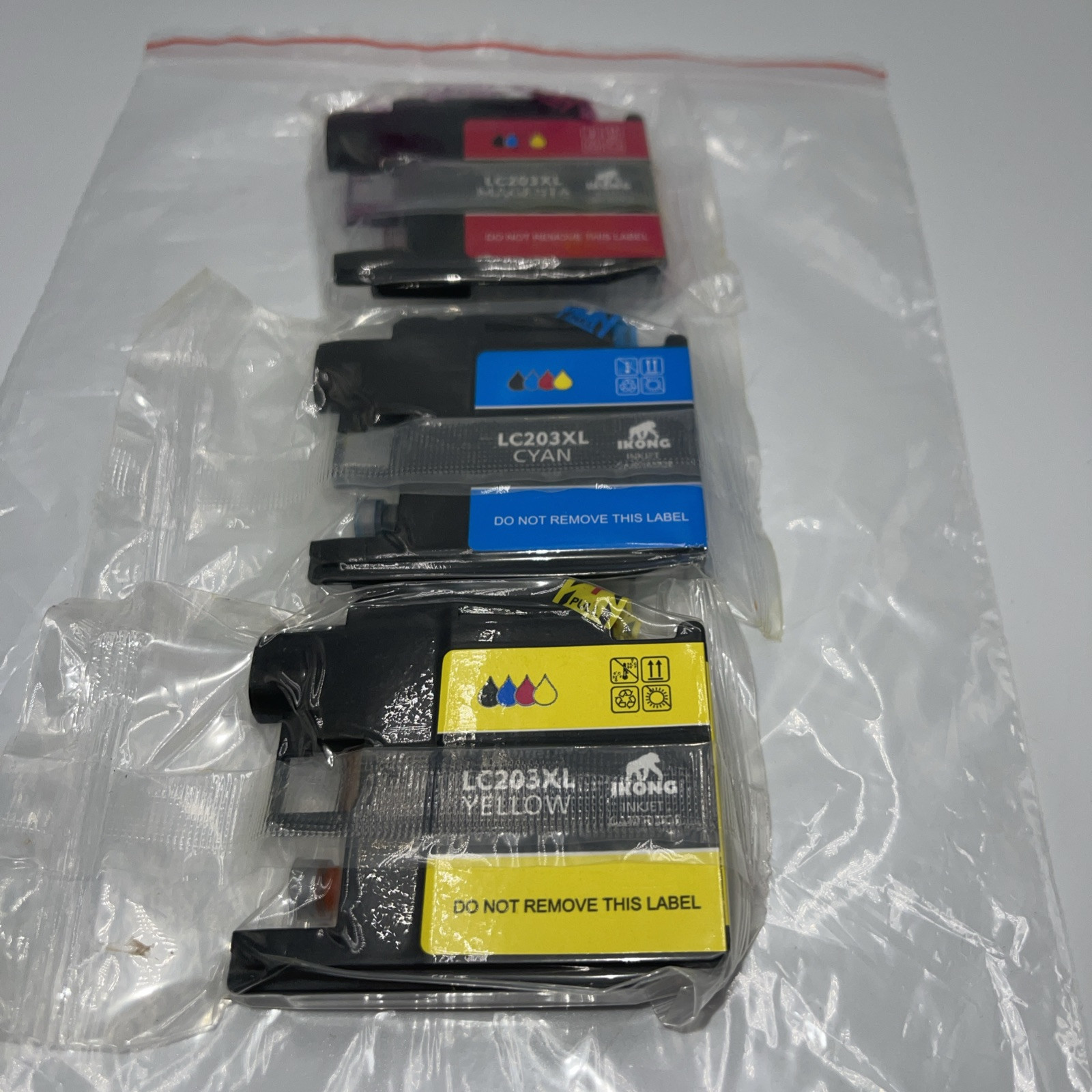 LC203CL XL Ink Cartridges 3 Pack compatible  1- Cyan 1- Magenta & 1-Yellow NEW