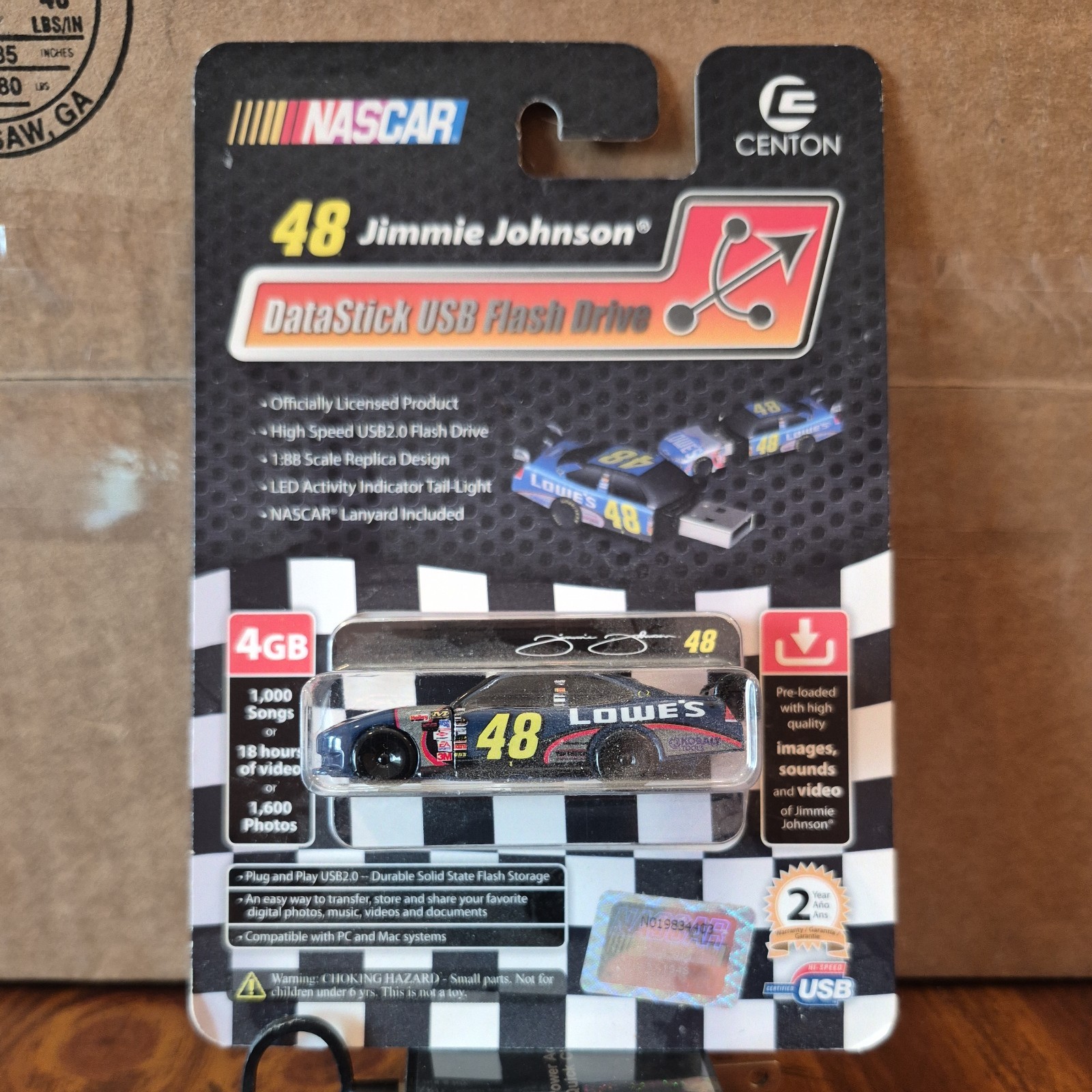 DataStick Flash Drive USB 48 Jimmie Johnson Edition NASCAR2008