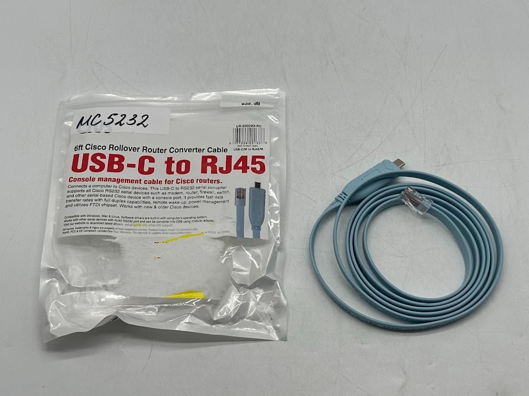 QVS USB to RJ45 Cisco RS232 Serial Rollover Cable - 6 ft