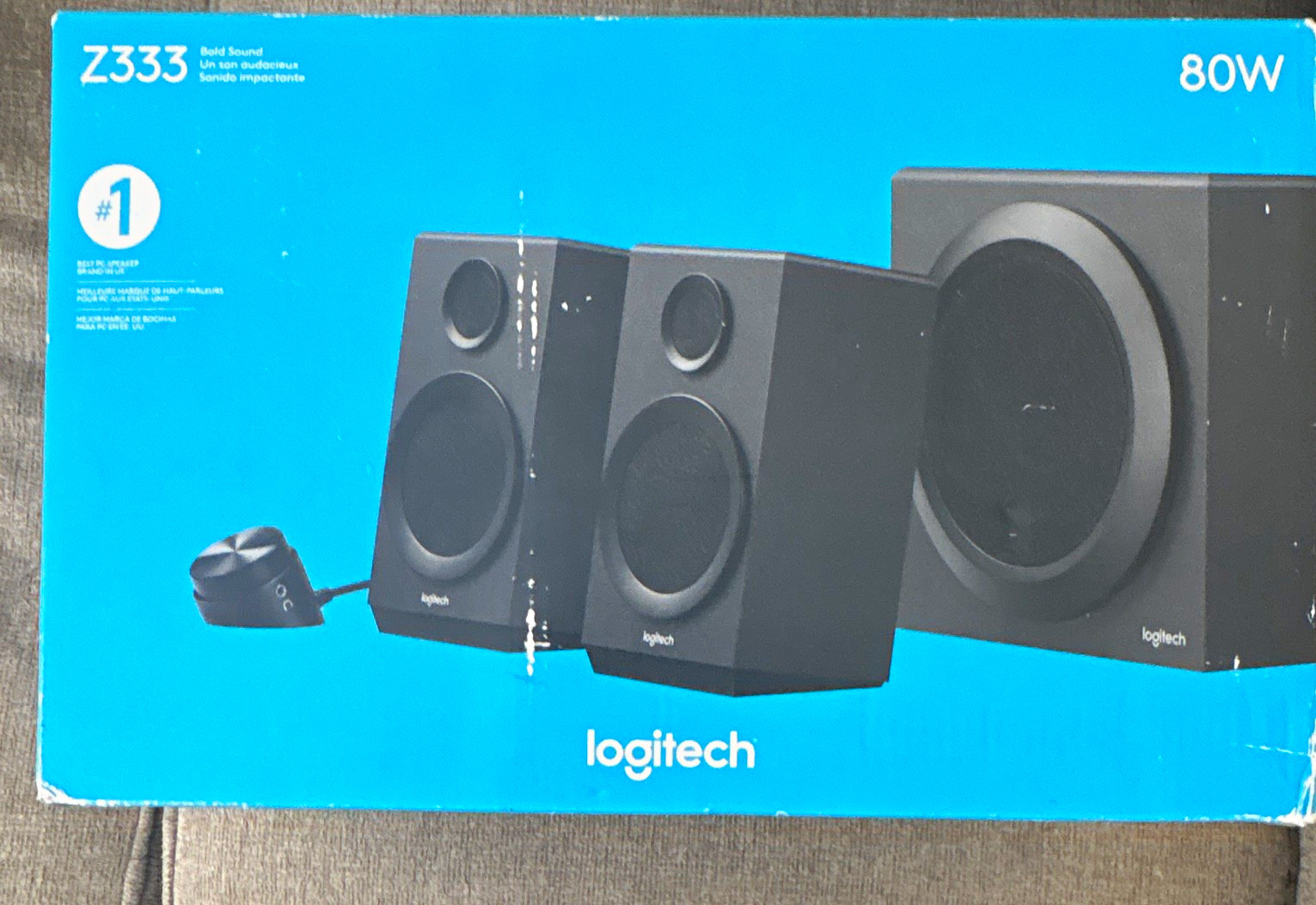 Logitech Z333 2.1 Wired Speaker System w/ Subwoofer Volume Control 80W