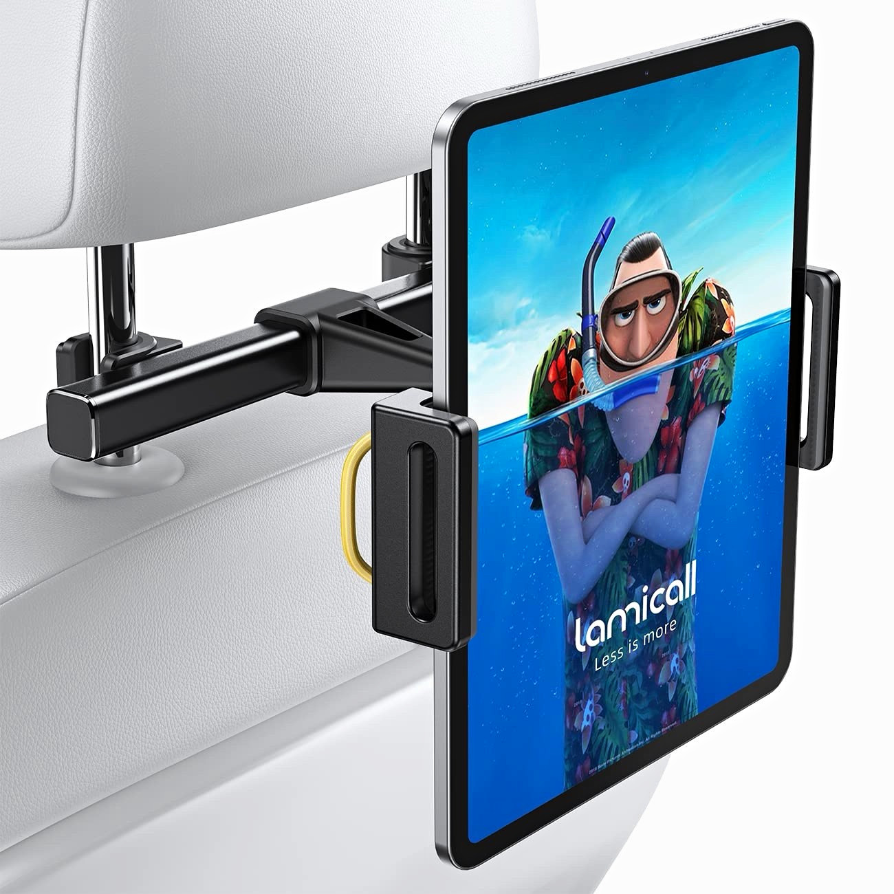 Lamicall P3 Car Headrest Tablet Mount Holder Adjustable 4.7-11 in Black