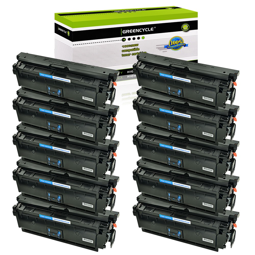 10PK CF361X Cyan Toner Compatible for HP 508X Color LaserJet M552dn M553x M553dh
