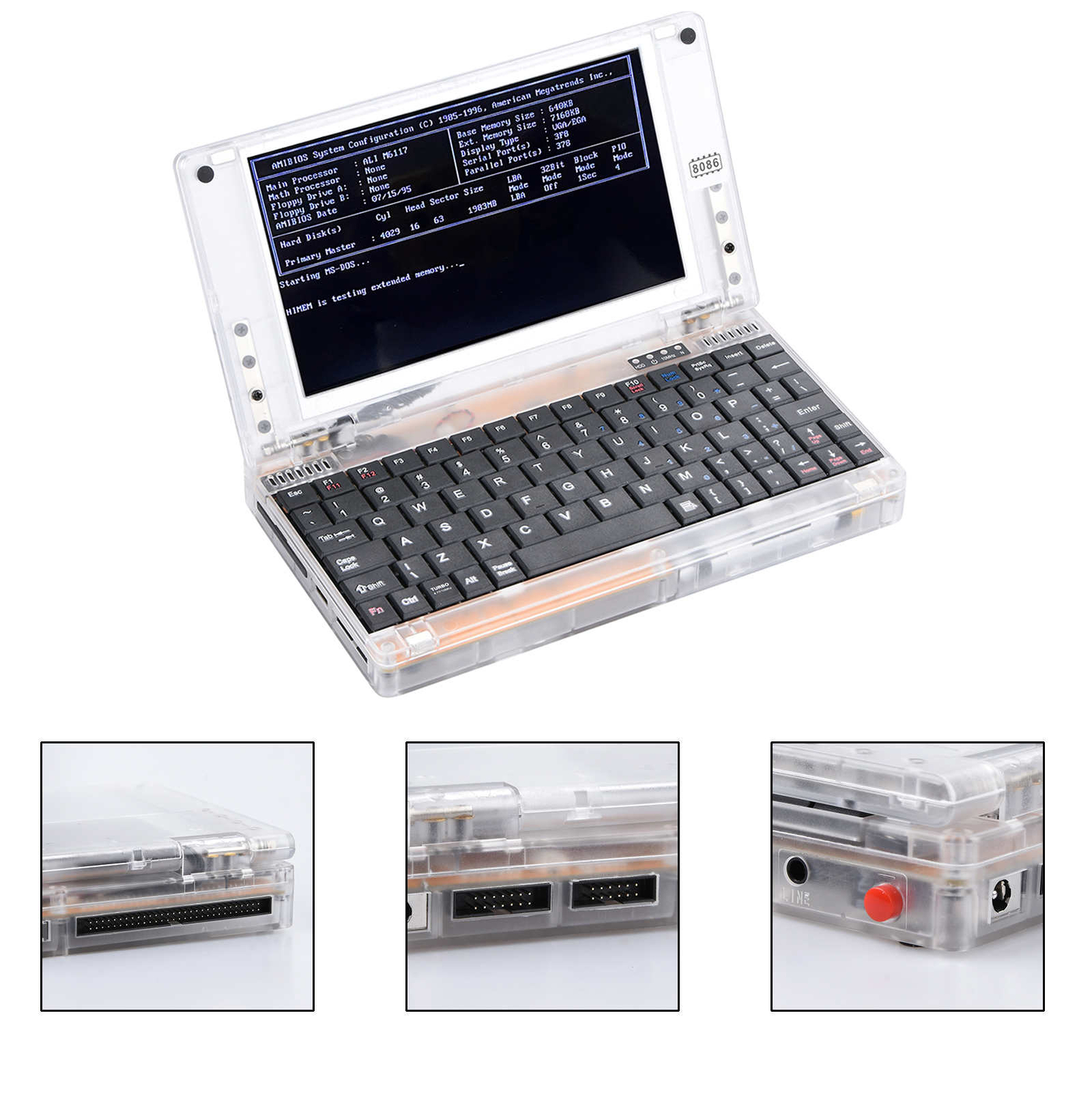 New Perfect Replica Portable 8086 CPU 4.77MHZ Vintage Computer DOS Win Ver 3.0