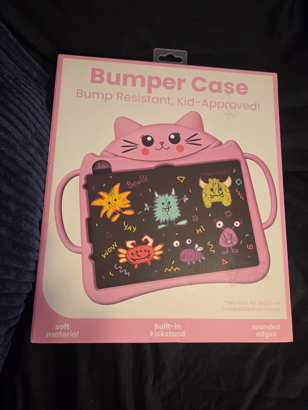 Shockproof Pink Cat Bumper Case for Apple iPad Pro/Air 11" w/ Stand Non-Slip