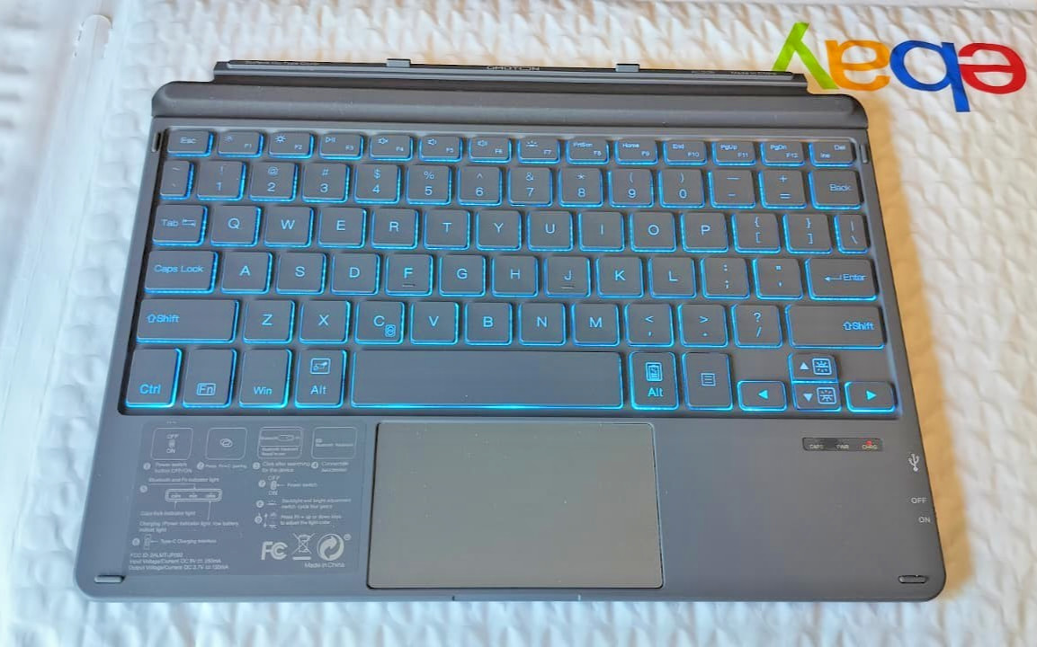 OMOTON Keyboard for Surface Go 4/3 /2/1, Bluetooth Slim Touchpad Backlit TESTED