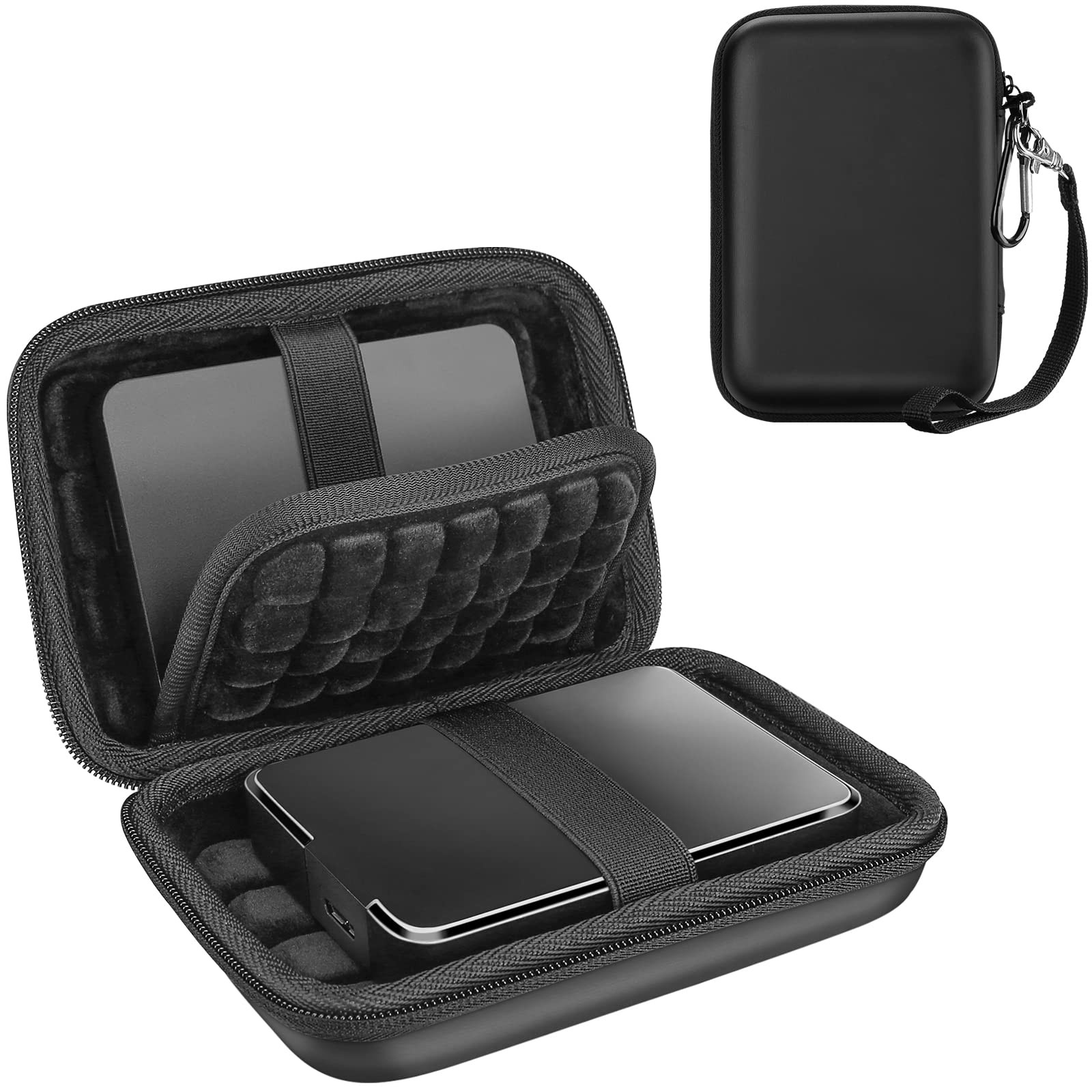 ProCase Hard Case for 2.5in Portable Hard Drive Holds 2 Black Japan Import