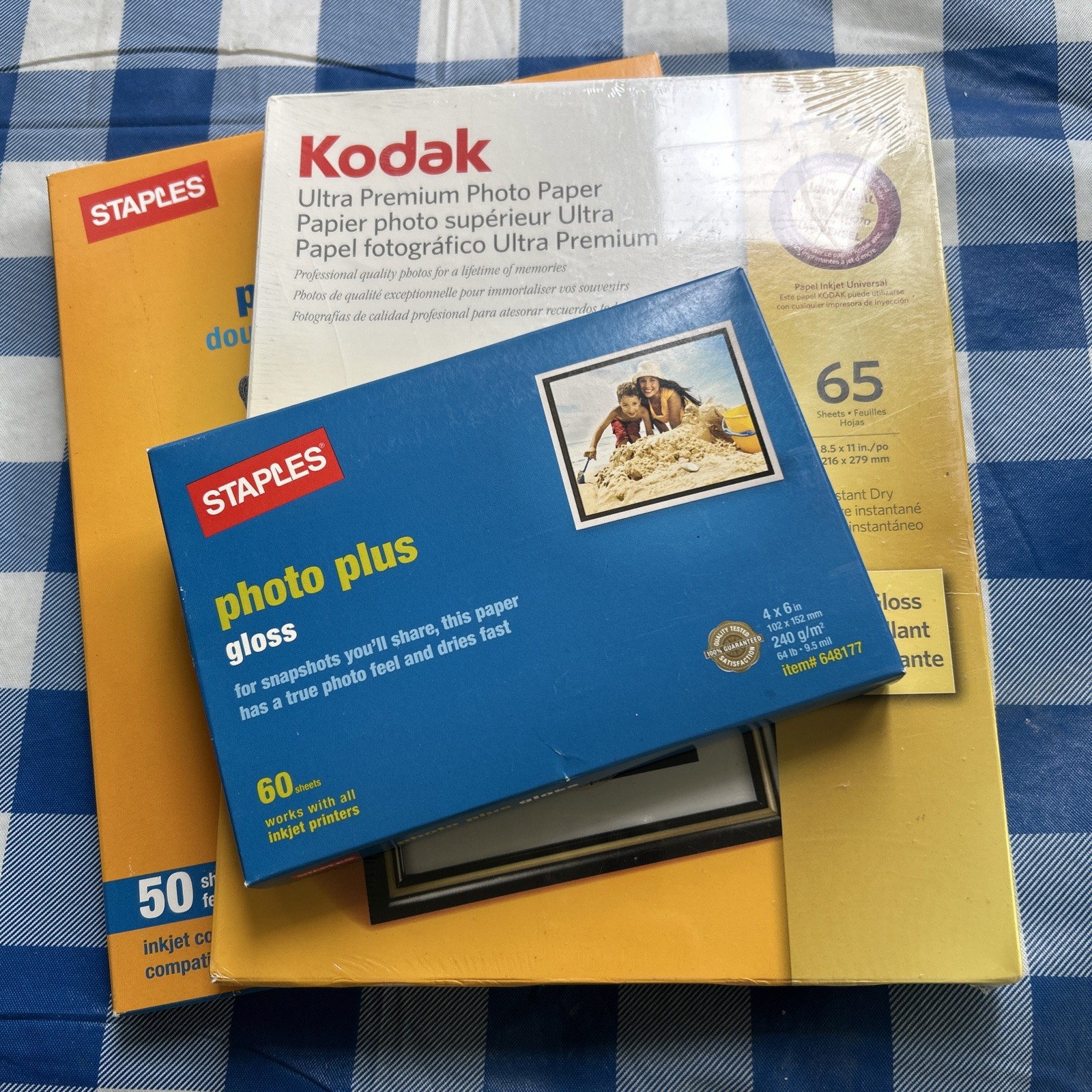 KODAK & STAPLES Inkjet Compatible Photo Supreme Double Side Matte & Gloss Paper