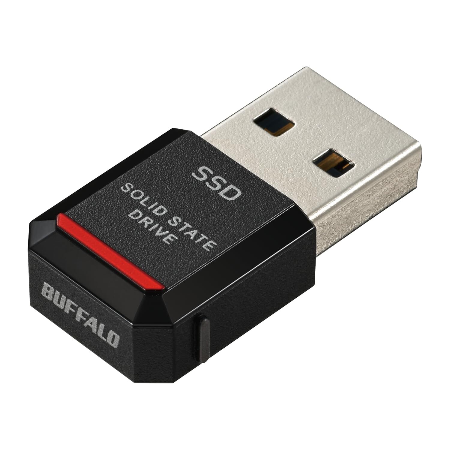 BUFFALO Ultra Compact Portable SSD 1TB- USB3.2 Gen2 SSD-PST1.0U3-BA 4.5g