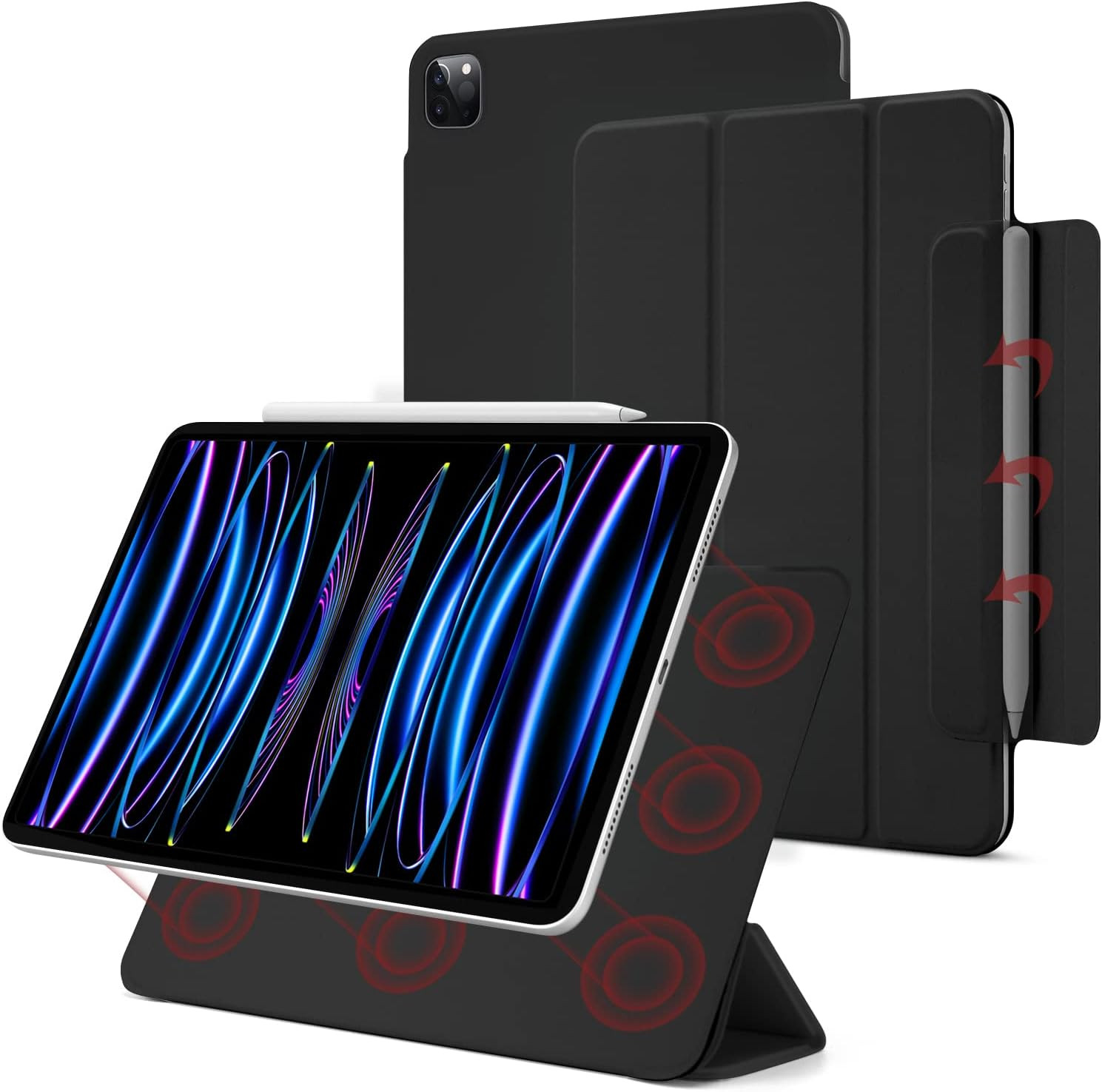 Slim Case for iPad Pro 11" 4th/3rd/2nd Gen 2022/2021/2020, Black