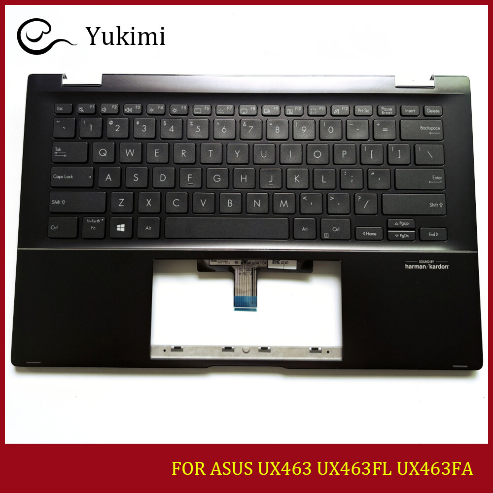 FOR ASUS UX463 UX463FL UX463FA Black Laptop C Shell Palmrest Backlit Keyboard