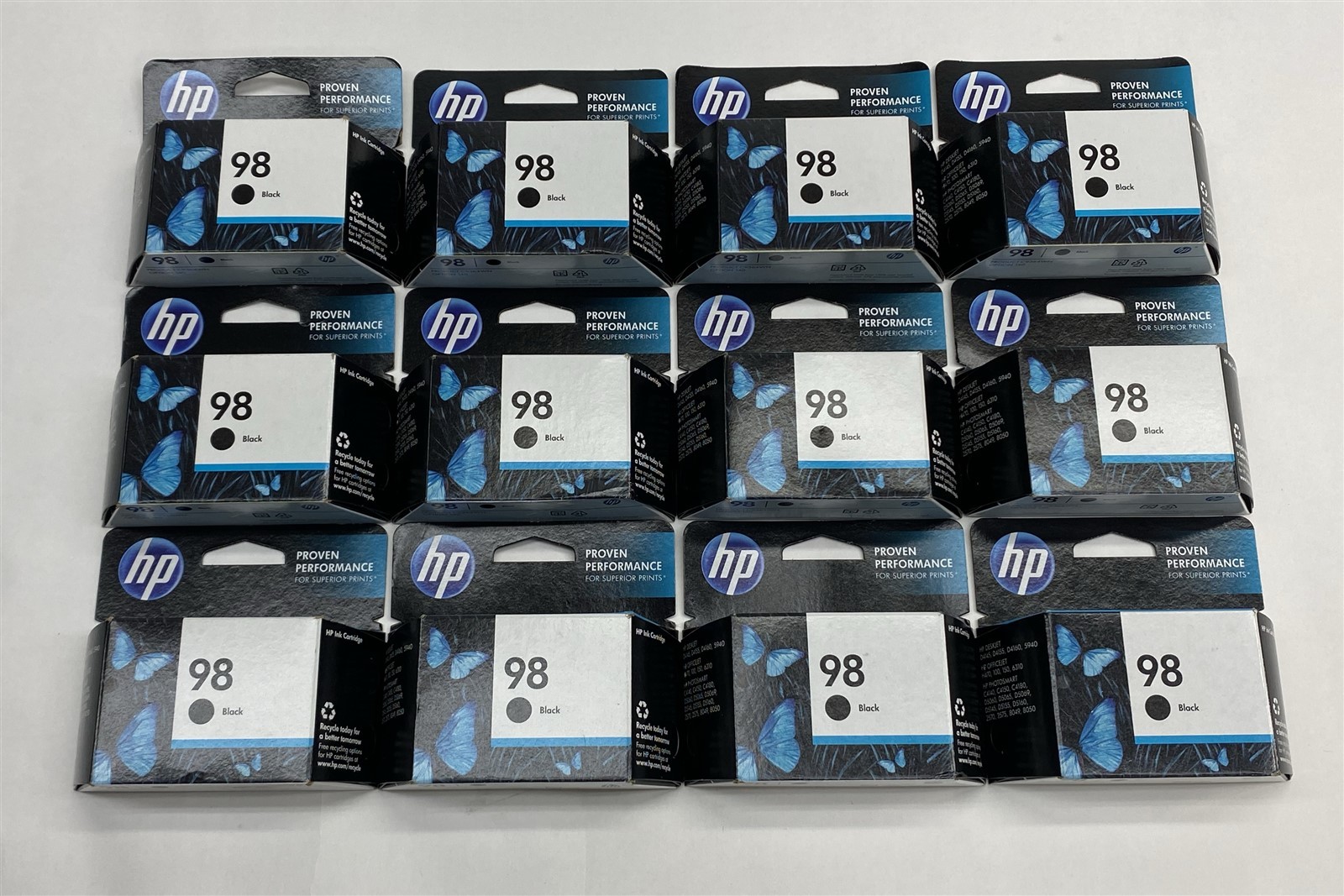 HP 98 Black Original Ink Print Cartridge C9364WN Genuine EXP 01/2016 LOT 12
