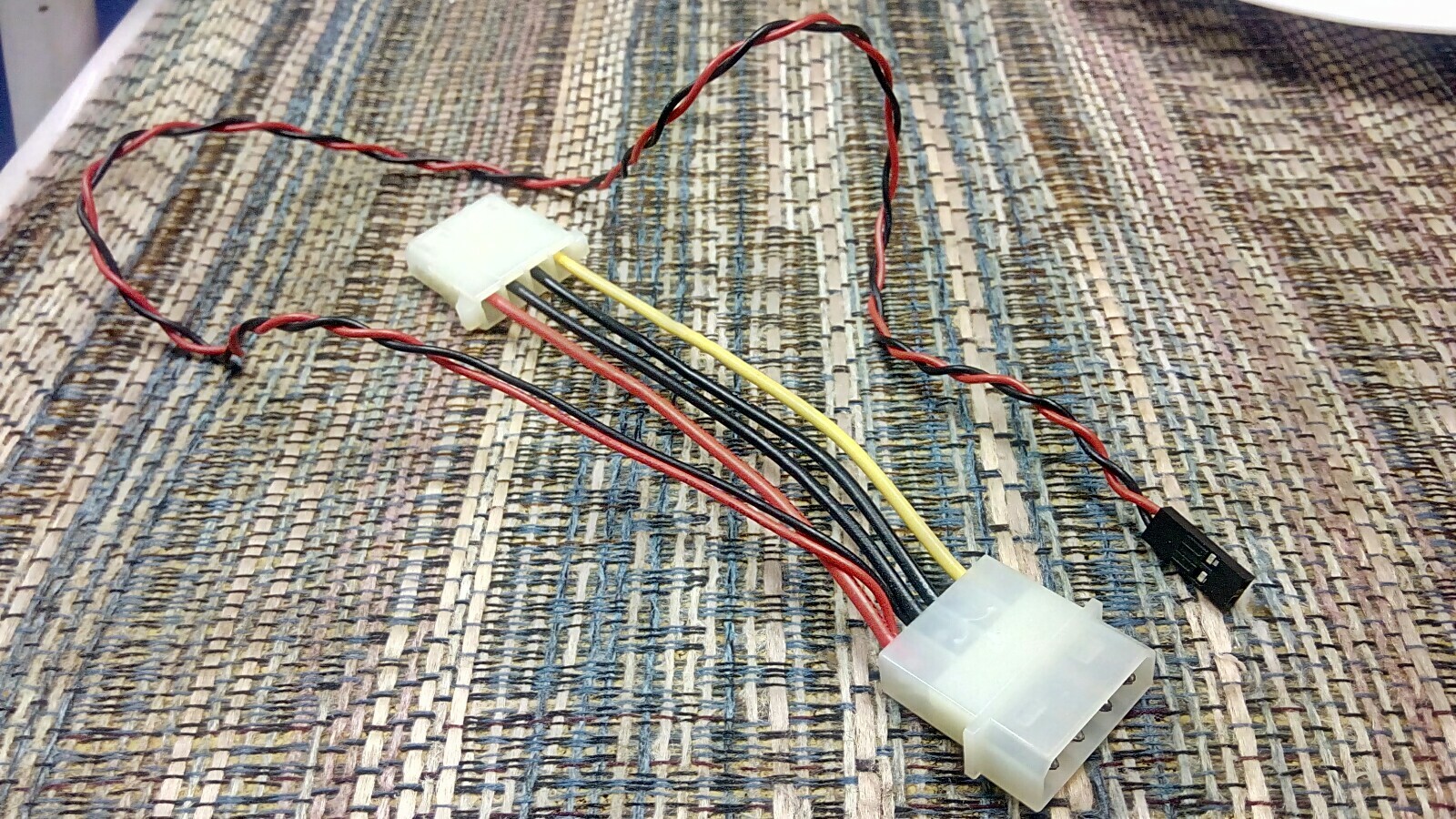 4-pin Molex Peripheral Power Connector Extension Cable and 2pin Case LED Adapter