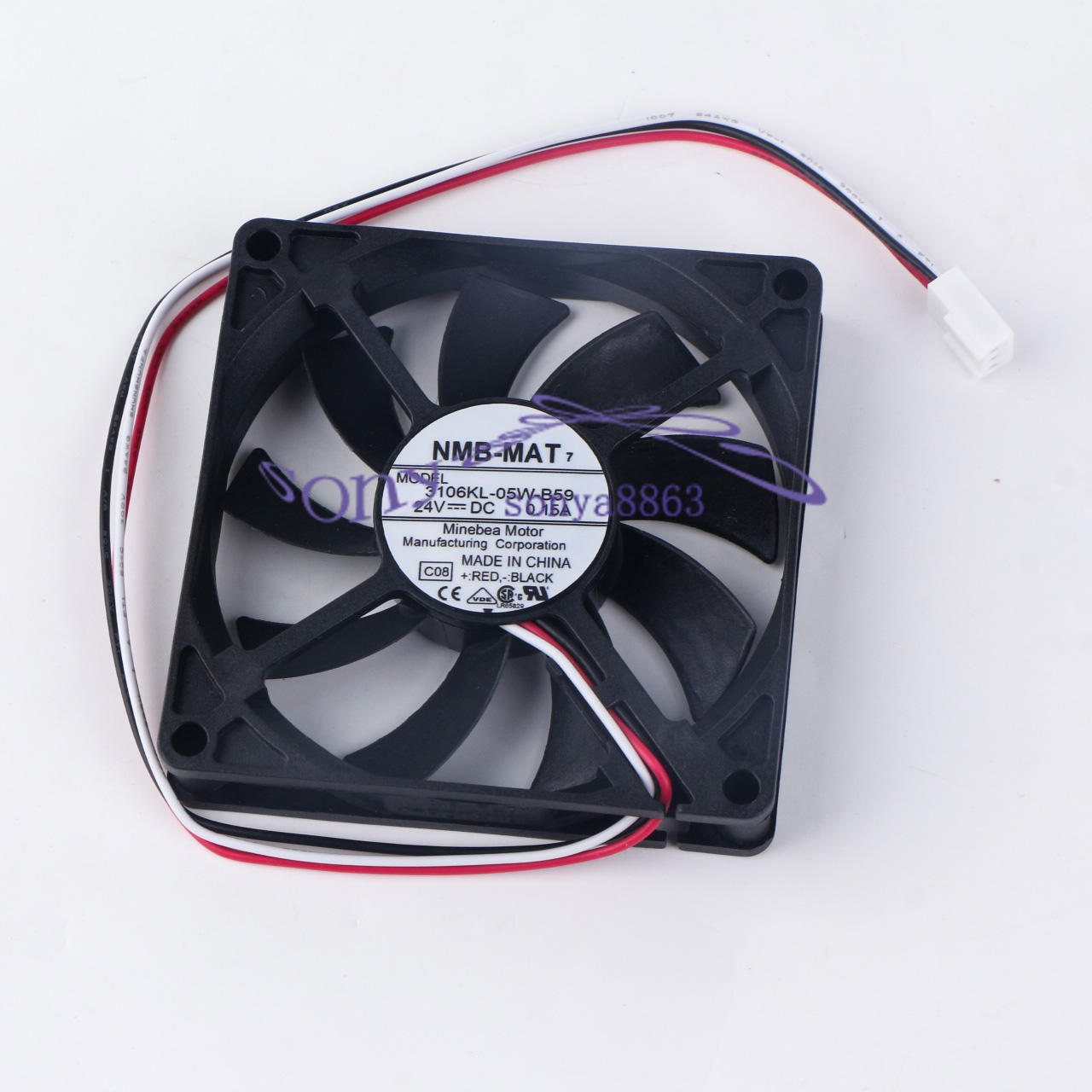 One For NMB-MAT 80*80*15MM 8CM 24V 0.16A 3106KL-05W-B59 3Pin Cooling Fan