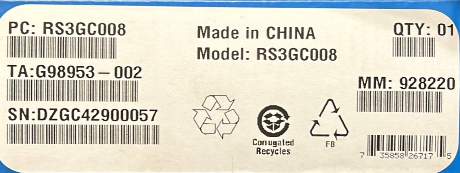 Intel RS3GC008 RAID Controller Low Profile MD2  12 Gb/s SAS/SATA NEW RETAIL BOX