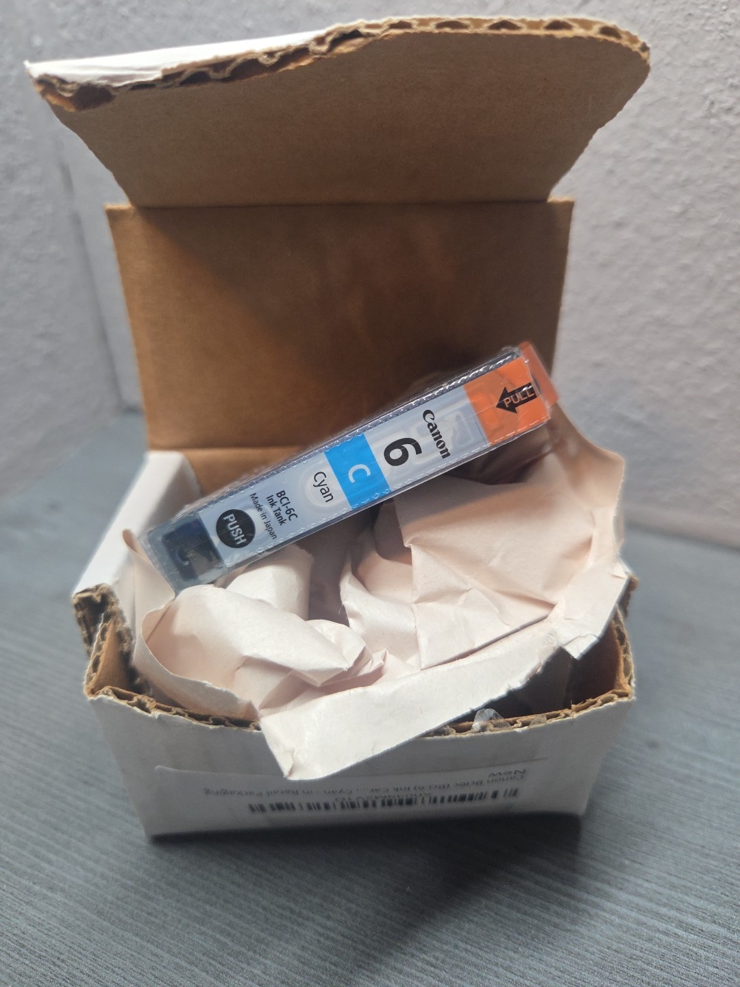 Genuine Canon BCI-6C Cyan Ink Tank Cartridge New Sealed No Box