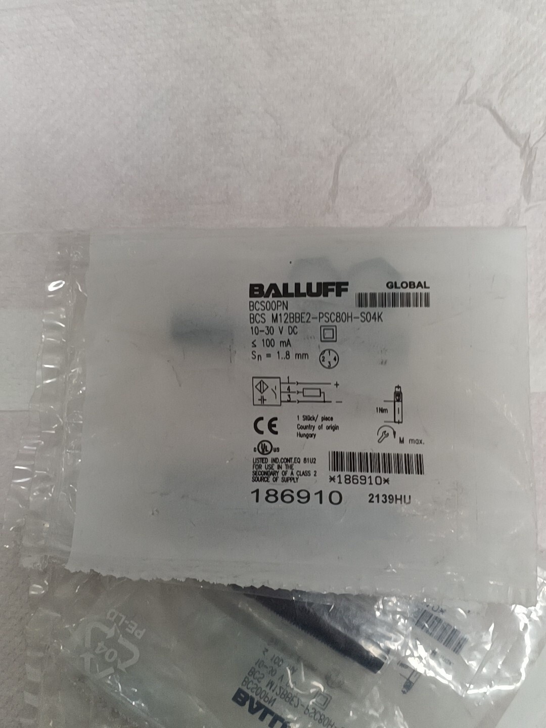 1PCS NEW FOR Balluff BCS00PN BCS M12BBE2-PSC80H-S04K Sensor