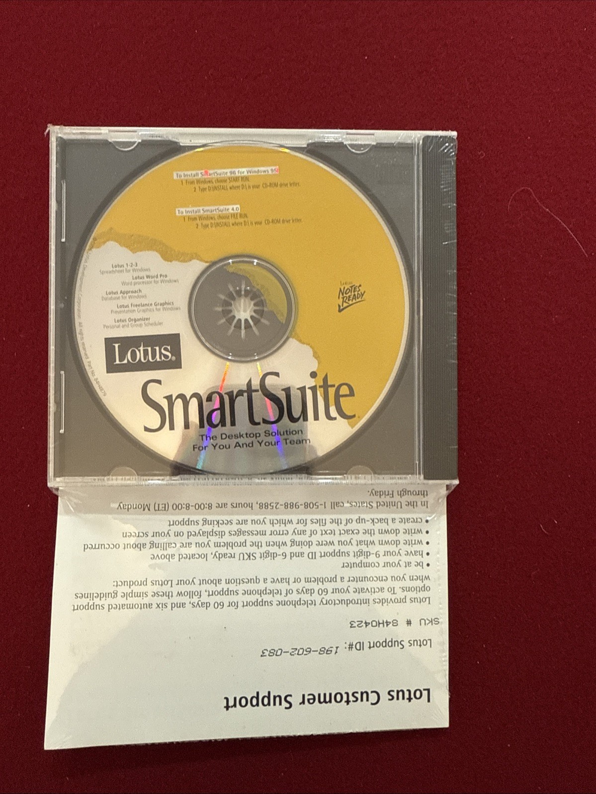IBM Lotus SmartSuite 96.  4.0 For Windows 95… Sealed