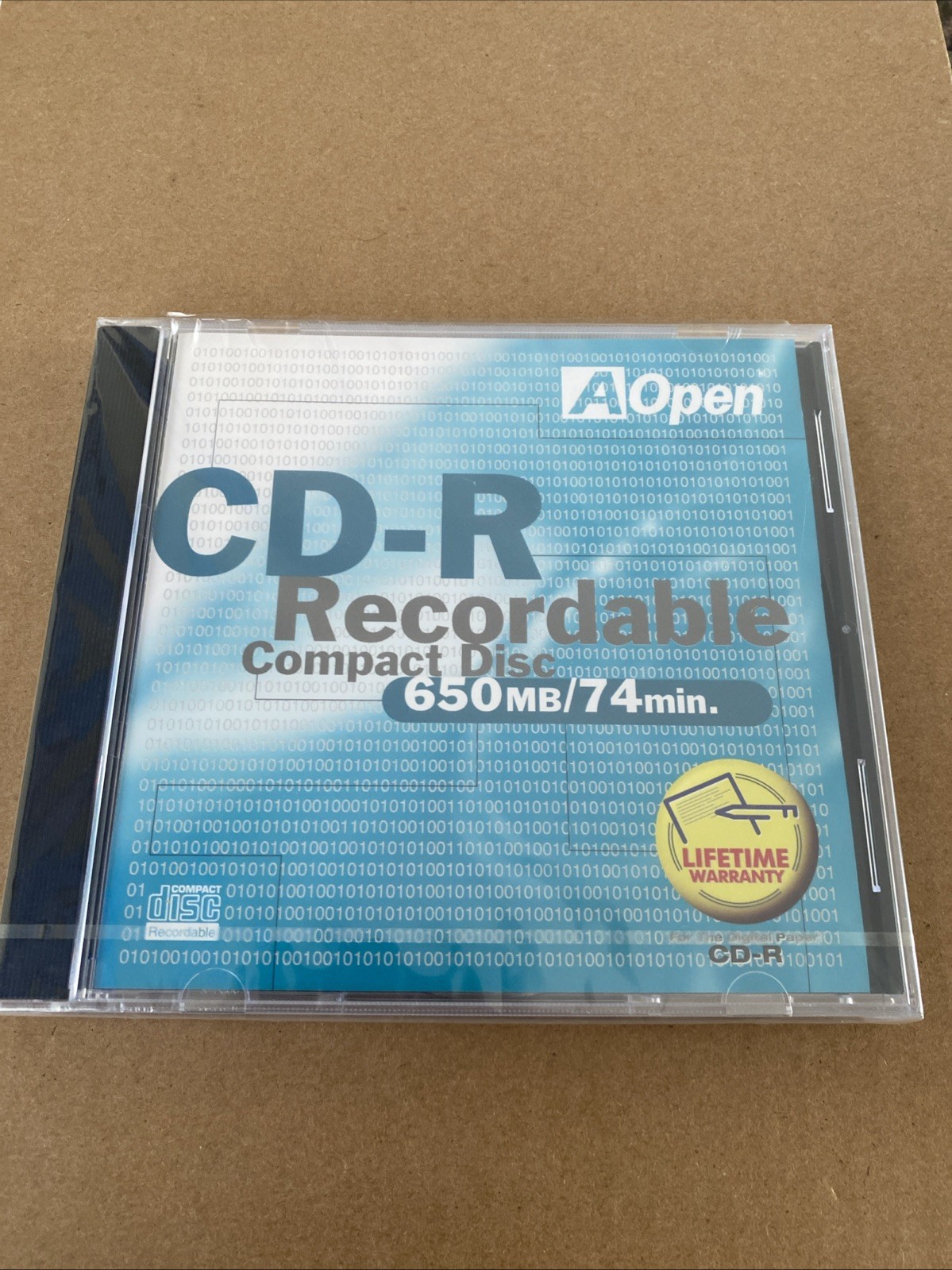 NEW: AOpen - CD-R Recordable Compact Disc 650mb / 74min. A Open 