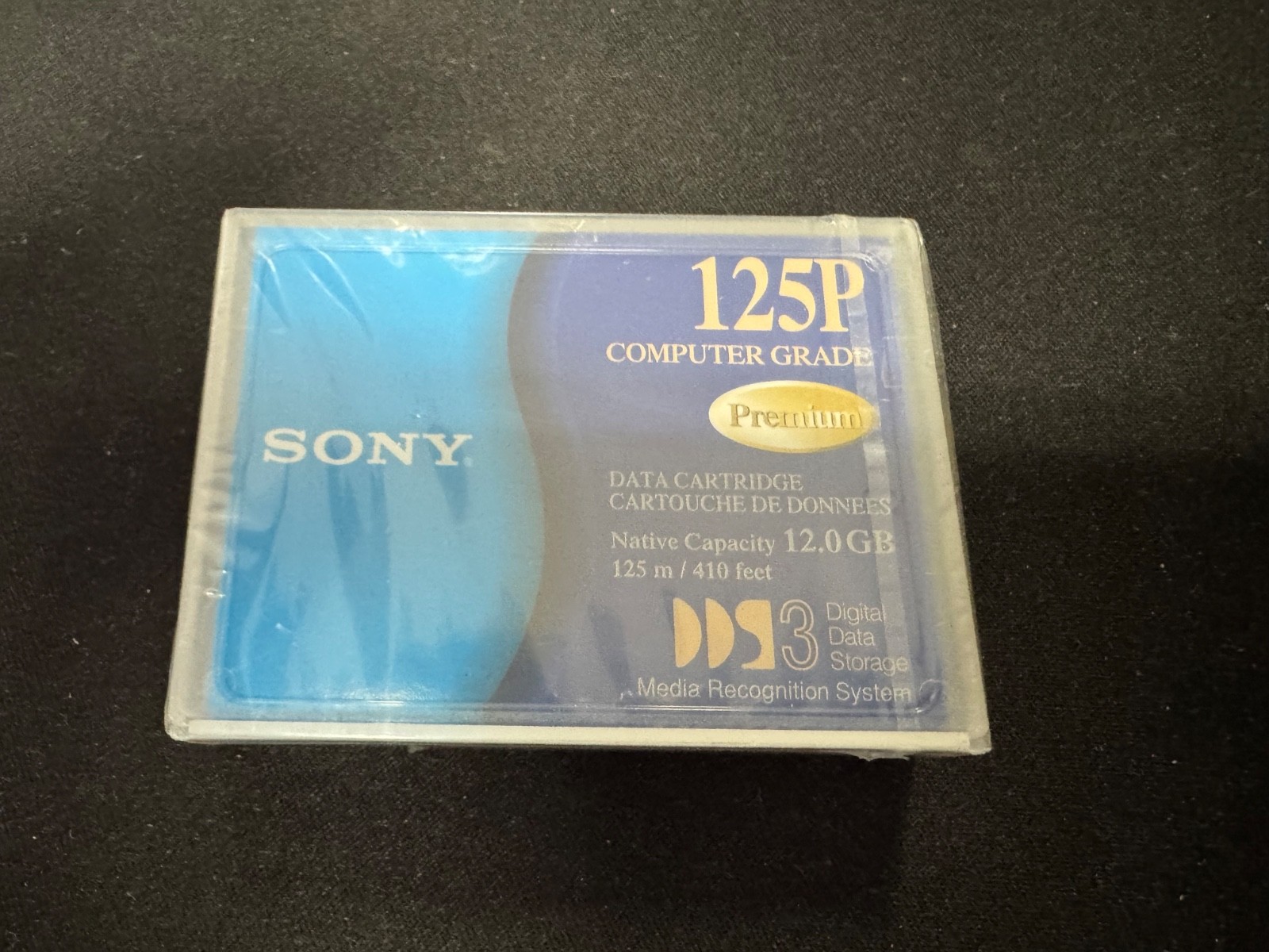 Factory sealed Sony 125P Computer Grade DDS3 Premium Data Cartridge 12.0 GB