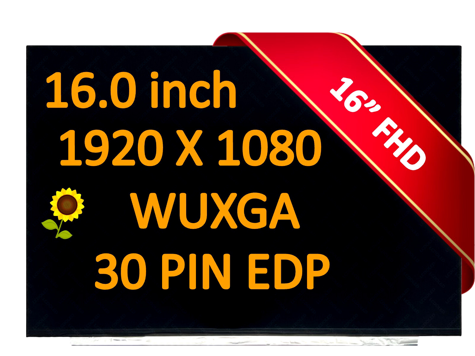 New 16" WUXGA 1920x1200 IPS Laptop LED LCD Display For Lenovo 5D11K06176