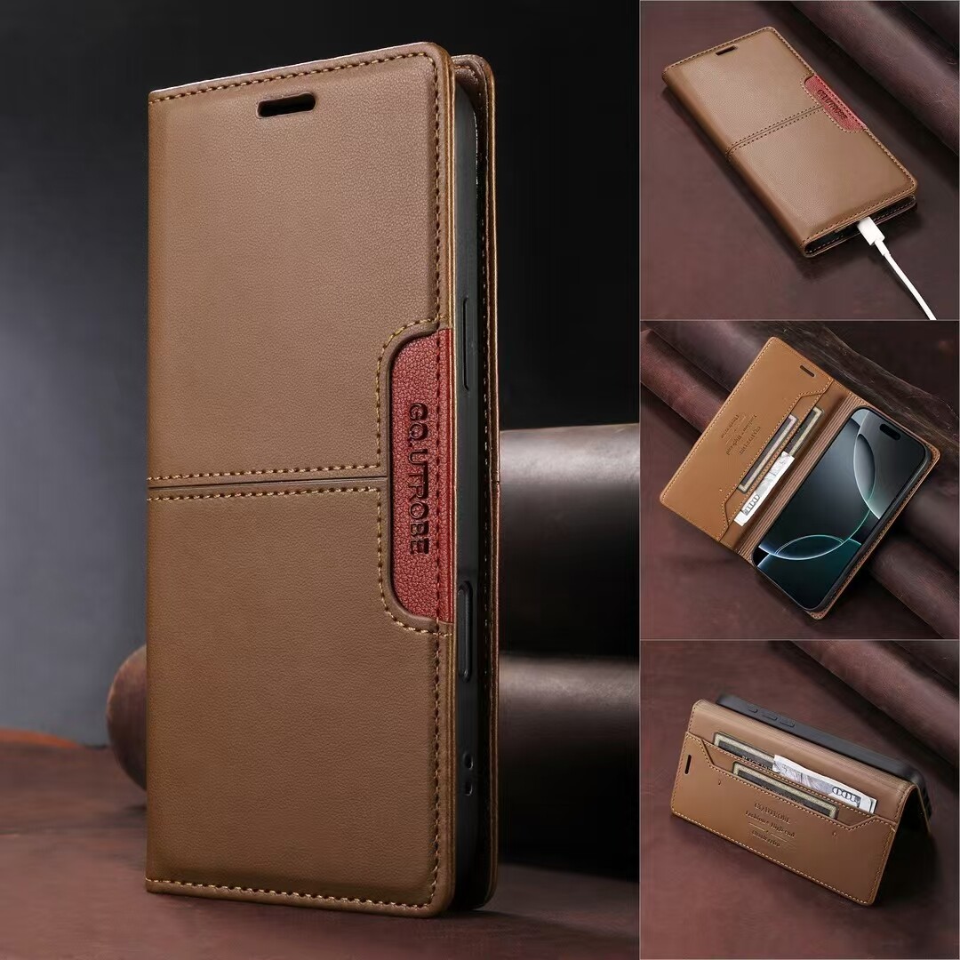 Leather Magnetic Wallet Cover Case For Oppo F27 A96 A76 A80 A95 A93 A77 A54 A57