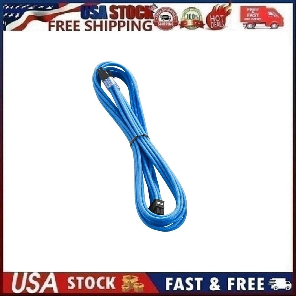 CableMod E-Series Pro ModFlex Sleeved 8-pin PCI-e Cable for EVGA Lt Blue