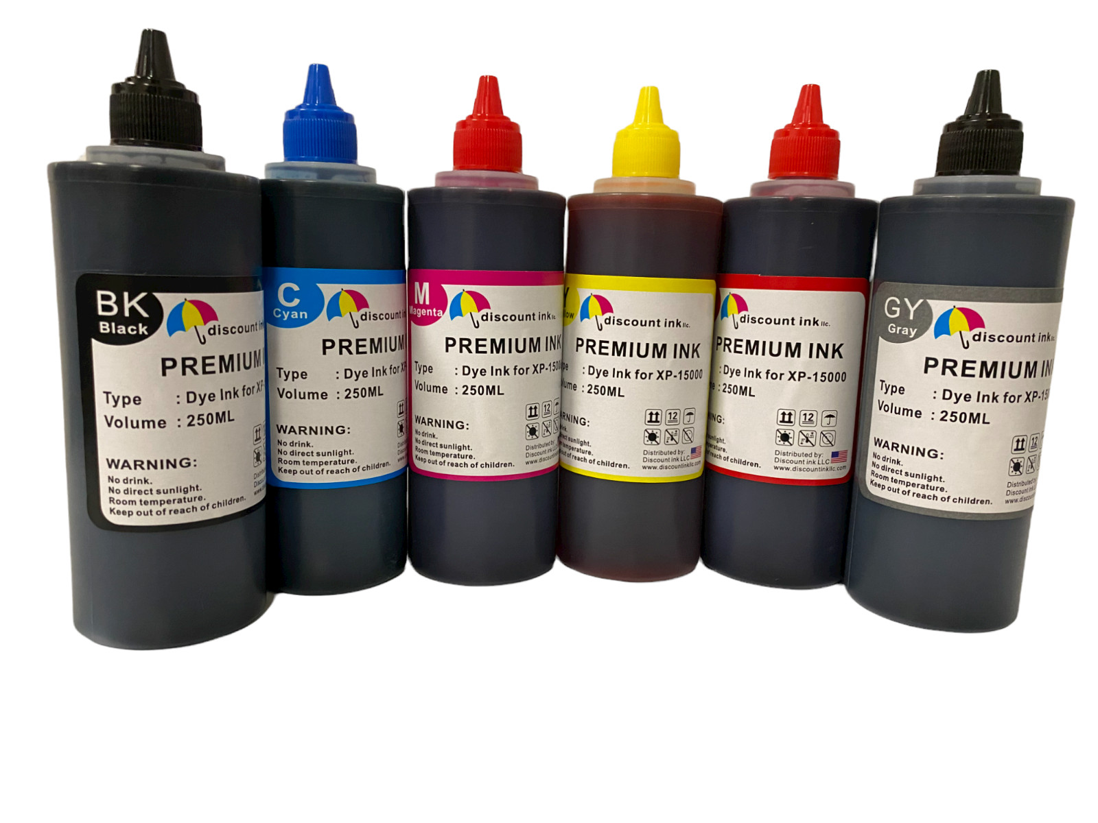 6x250ml ink kit for 312 314 Expression Photo HD XP15000 + Empty CISS T312 T314