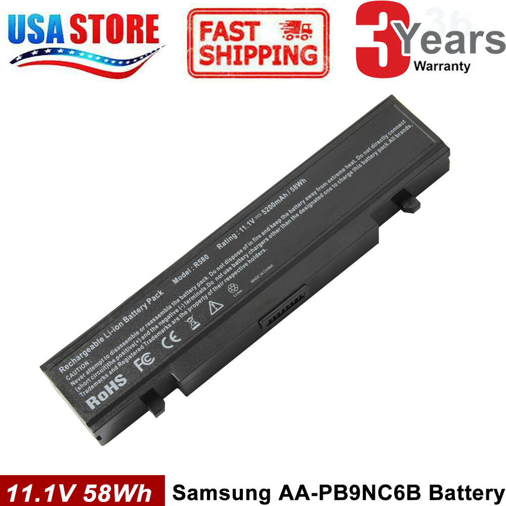  Battery For SamSung NP-R580 NP-R540 NP-R780 NP-RF710 AA-PB9NC6B