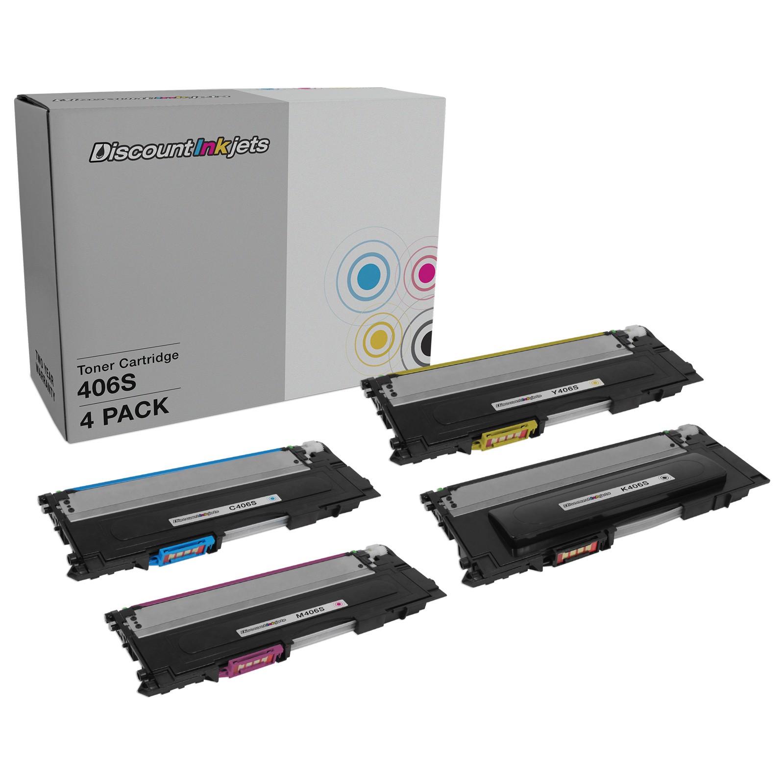 LD For Samsung 4pk Toner CLT-K406S CLT-C406S CLT-M406S CLT-Y406S CLP-365