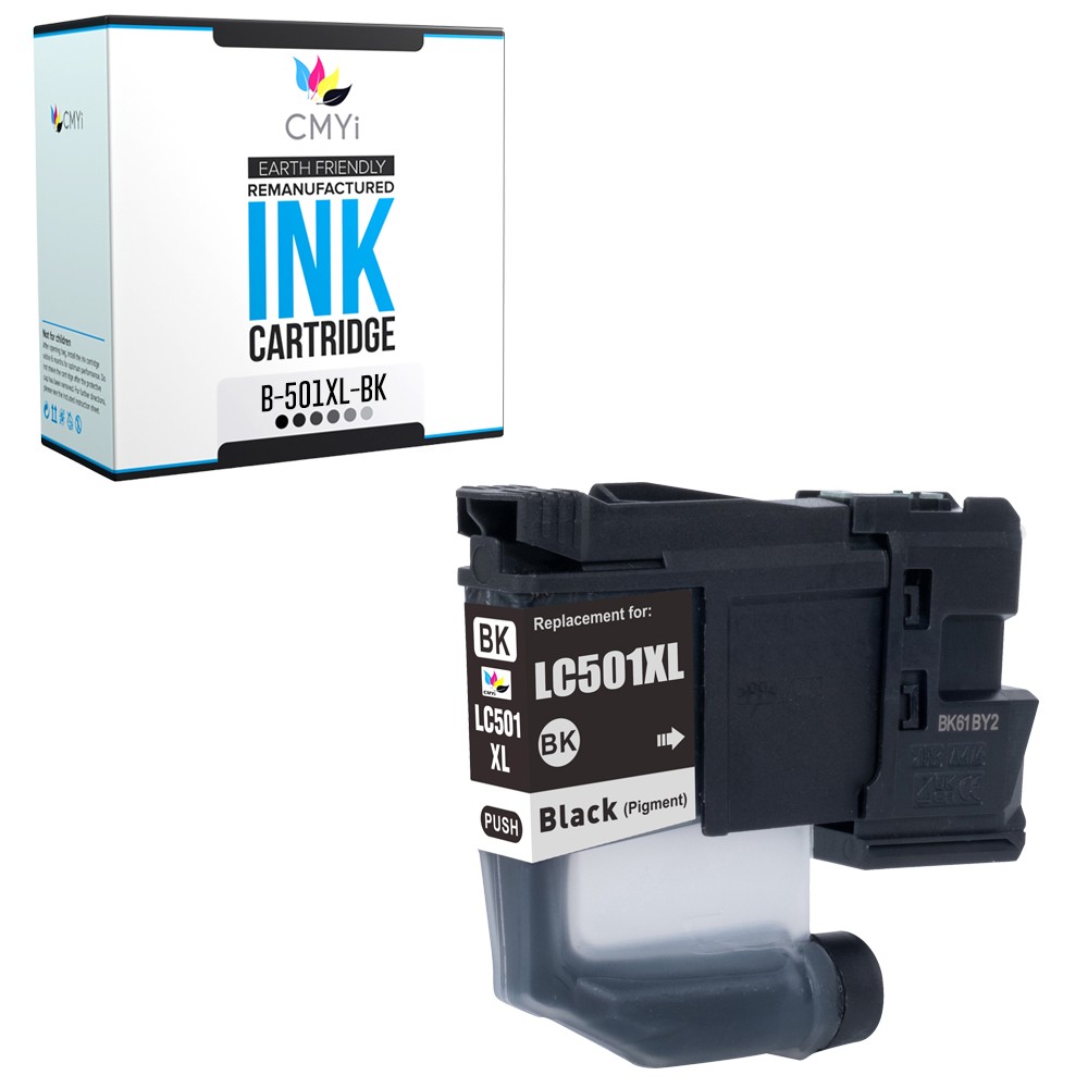 1PK Compatible CMYi LC501XL Black Ink Cartridge fits Brother MFC-J1260DW J1410DW