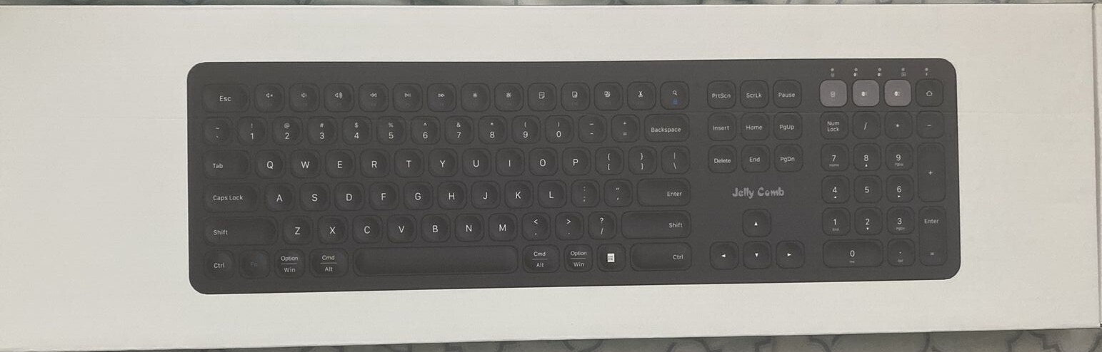 Multi-Device Bluetooth Keyboard Jelly Comb Dual Mode (BT4.2+BT4.2+2.4G) 3 Device