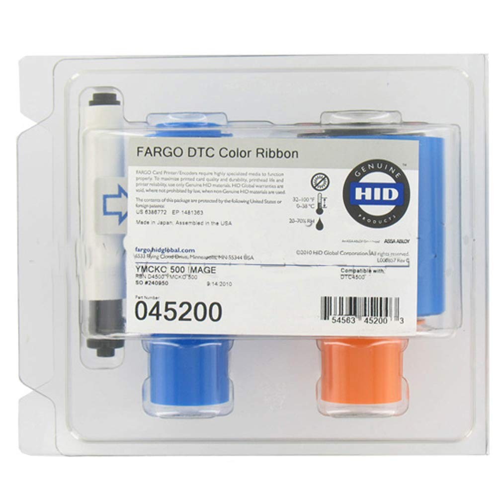 Fargo Color Ribbon 500 Prints Compatible 4500 4500E Printers Office Supplies