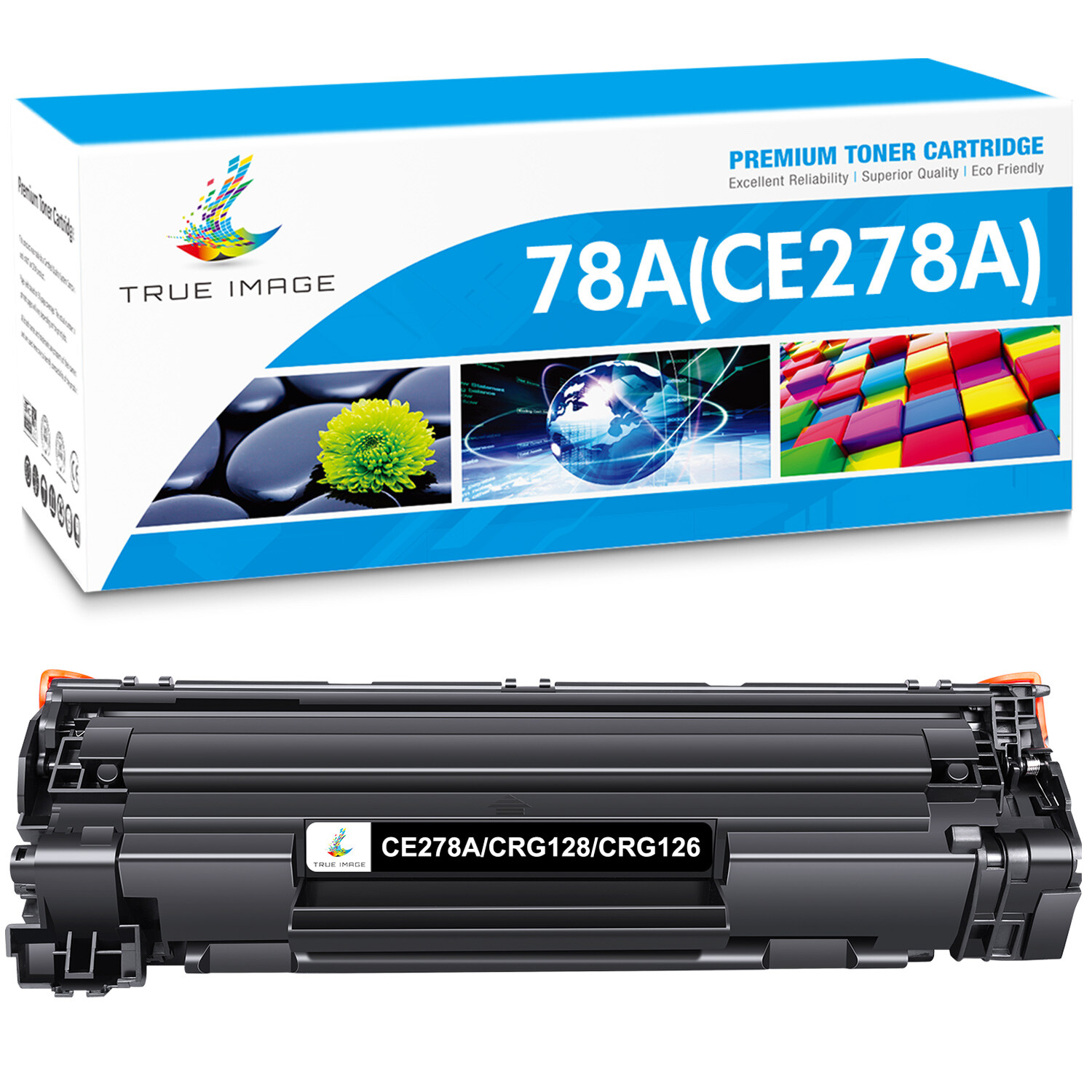 1PK CE278A 78A Black Toner For HP LaserJet Pro P1566 M1536DNF MFP P1606 P1560