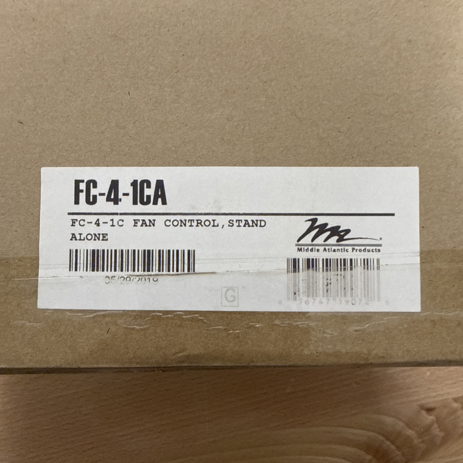 New Open Box - Middle Atlantic FC-4-1CA - Thermostatic Fan Controller - 4 Fans